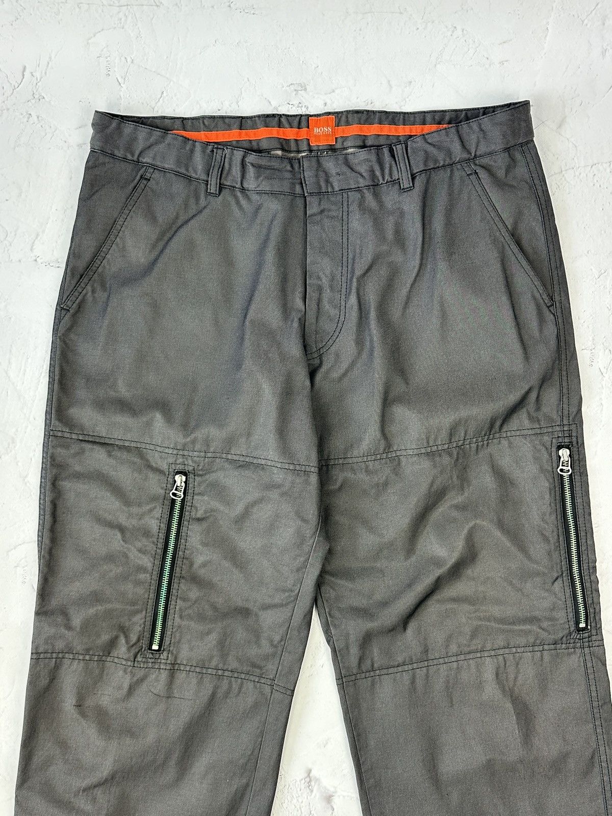 Hugo Boss × Vintage Vintage Hugo Boss Zipper Nylon Pants Size US 34 / EU 50 - 5 Thumbnail