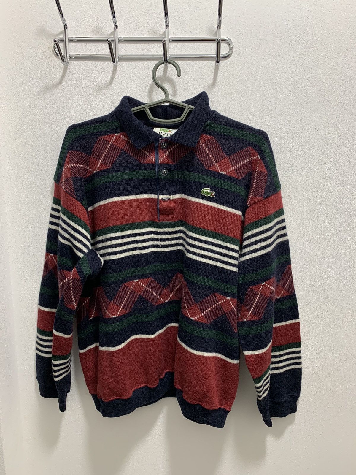 Lacoste Vintage Lacoste Sweater Size US L / EU 52-54 / 3 - 1 Thumbnail