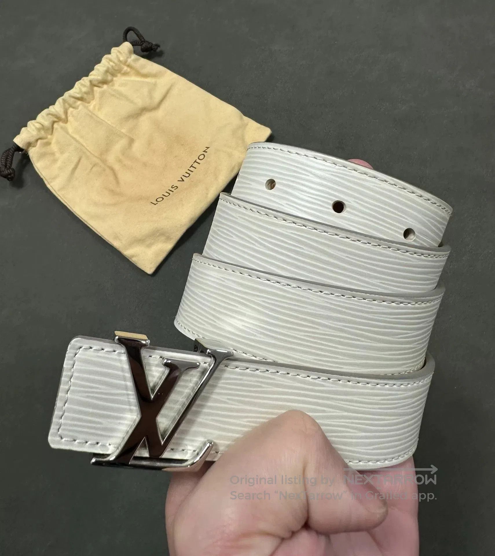 Louis Vuitton Louis Vuitton White Water Ripple Belt. Size ONE SIZE - 3 Thumbnail