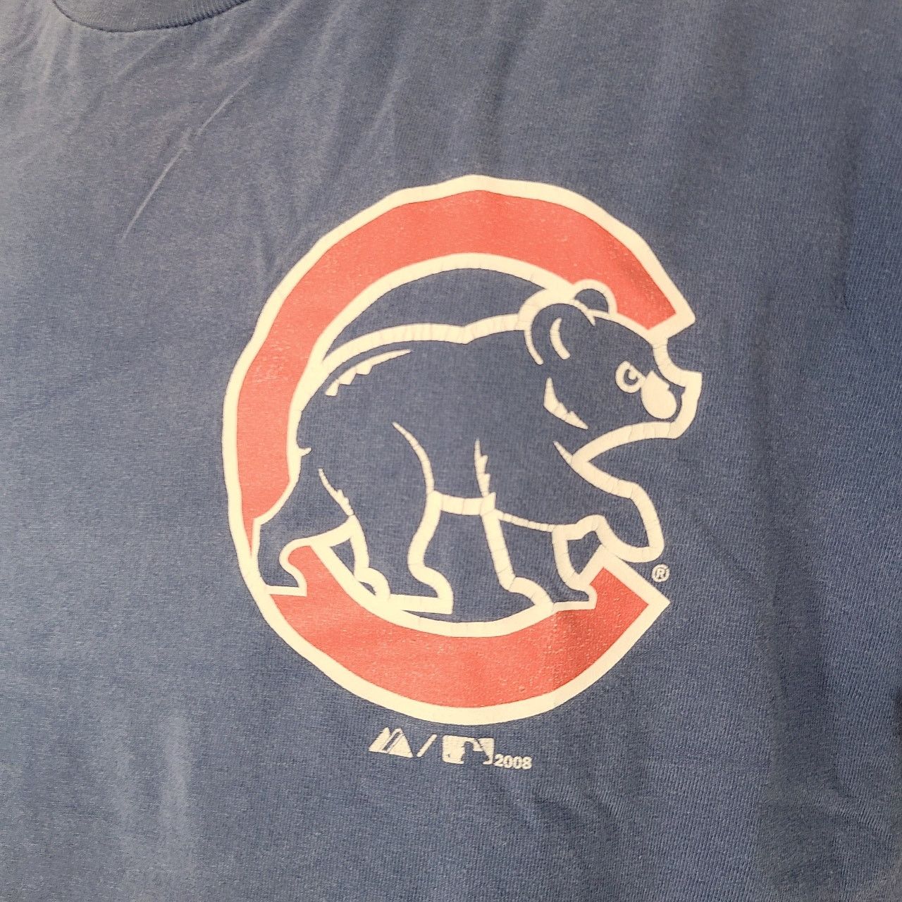 Majestic majestic blue Chicago cubs 2008 mlb tshirt Size large Size US L / EU 52-54 / 3 - 4 Thumbnail