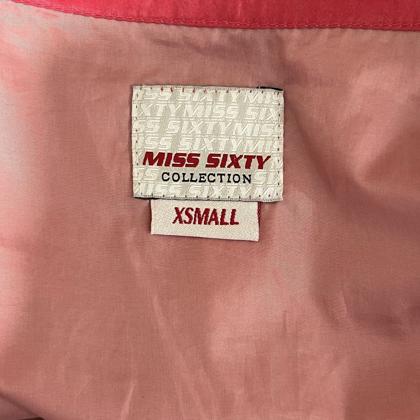 Miss Sixty Miss Sixty XS Moto Jacket Windbreaker Y2K Pink Size XS / US 0-2 / IT 36-38 - 5 Thumbnail