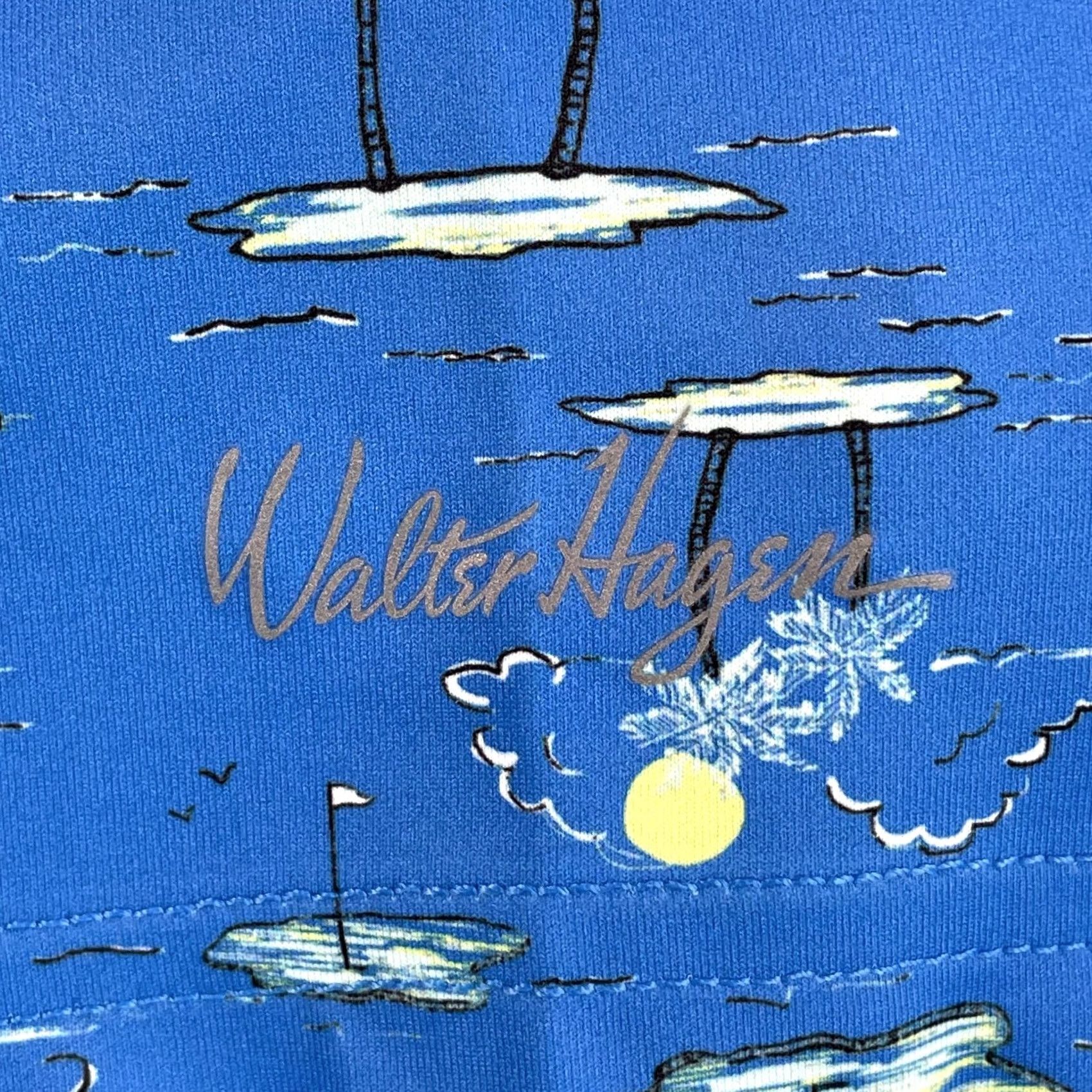 Vintage Walter Hagen Polo Shirt Men Small Sea Blue Performance NWT Golf Polo Shirt Sea Blue MENS Regular Fit Short Sleeve Polyester Spandex Size US S / EU 44-46 / 1 - 4 Thumbnail