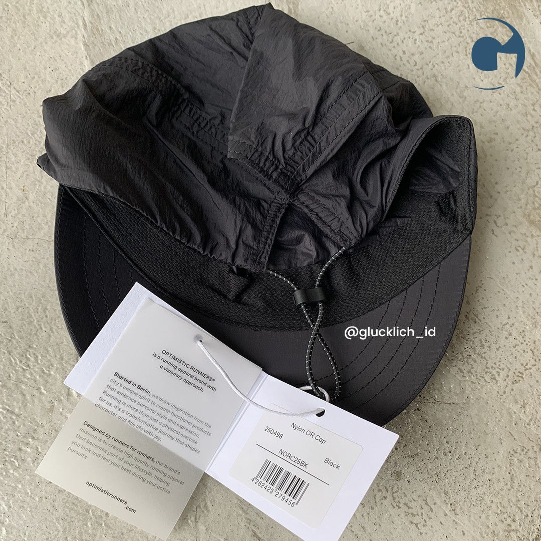 Other Optimistic Runners, Nylon OR Cap in Black Size ONE SIZE - 5 Thumbnail