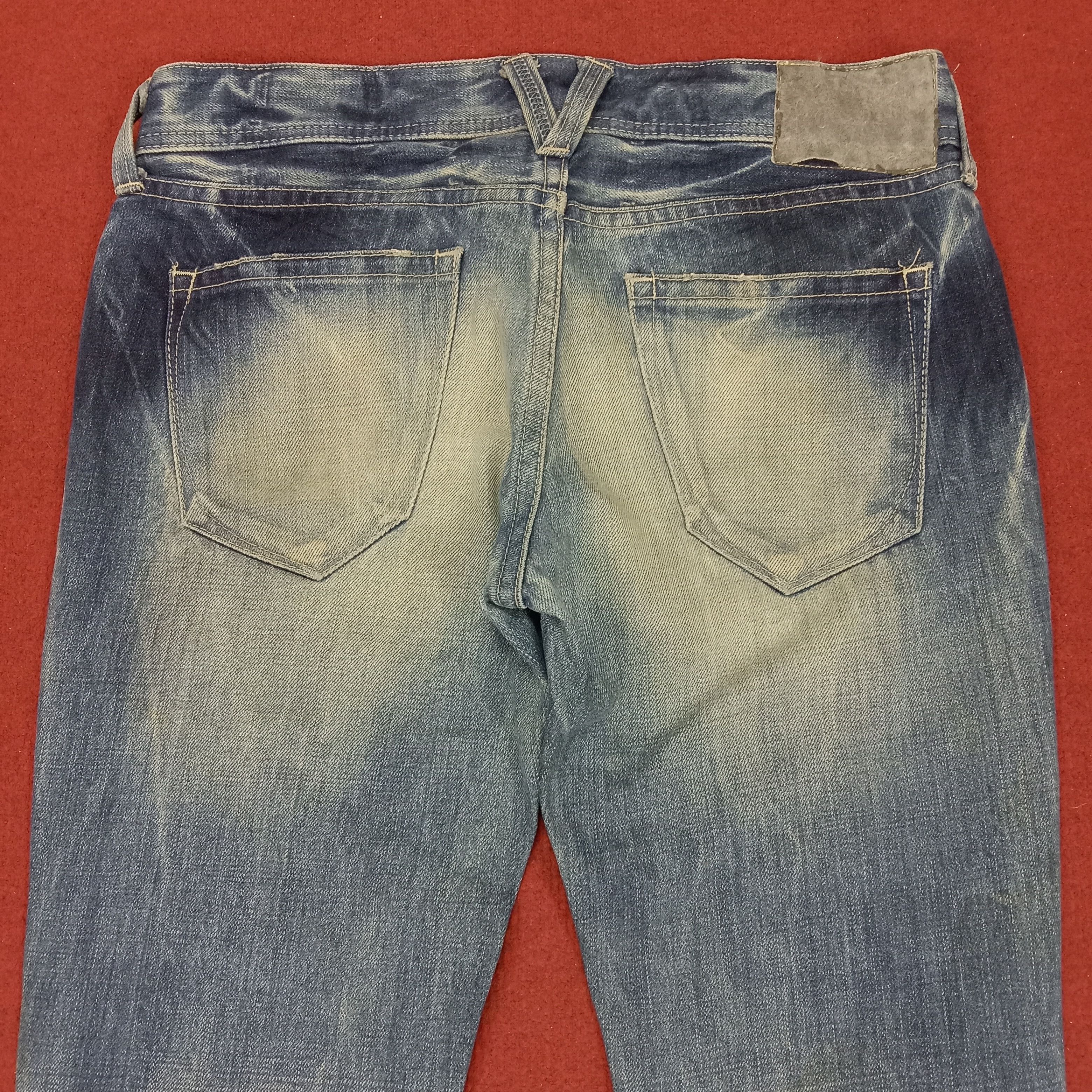 Vanquish Vanquish Gold Distressed Jeans Rock Punk Style Size 31" - 5 Thumbnail