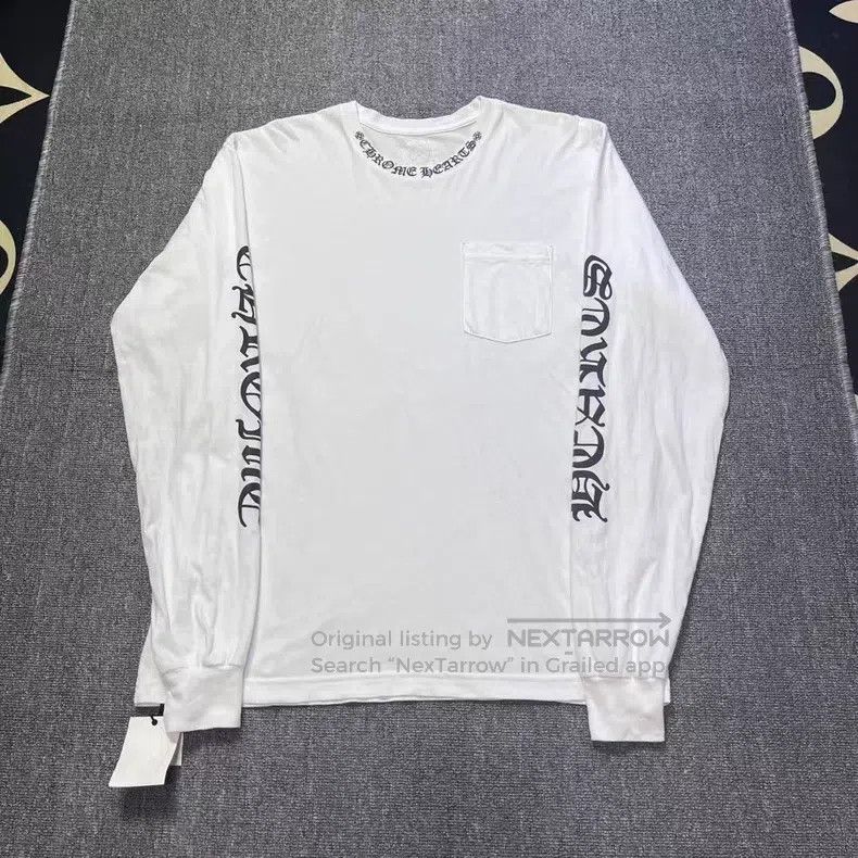 Chrome Hearts CHROME HEARTS Size L Sanskrit long sleeves with white neckl Size US L / EU 52-54 / 3 - 1 Thumbnail
