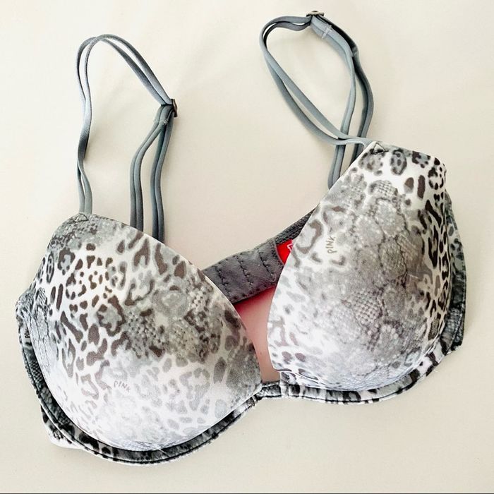 Victoria's Secret NEW VICTORIAS SECRET Grey White Animal Cheetah Hot ...