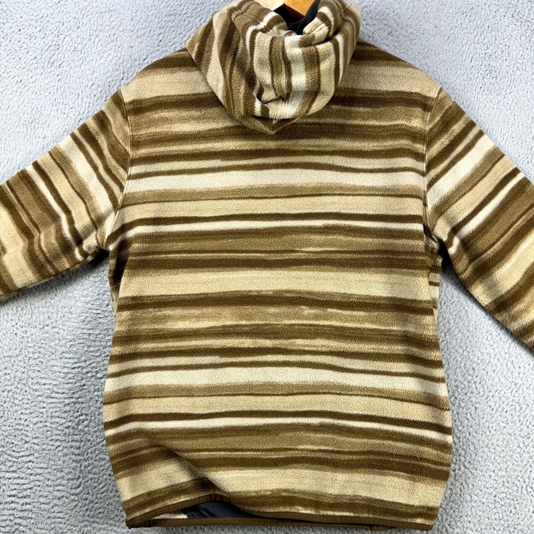 Chubbies Chubbies Sweatshirt Hoodie Men L Brown Stripes Drawstring Long Sleeve Pocket Pullover Outdoor Size US L / EU 52-54 / 3 - 3 Thumbnail