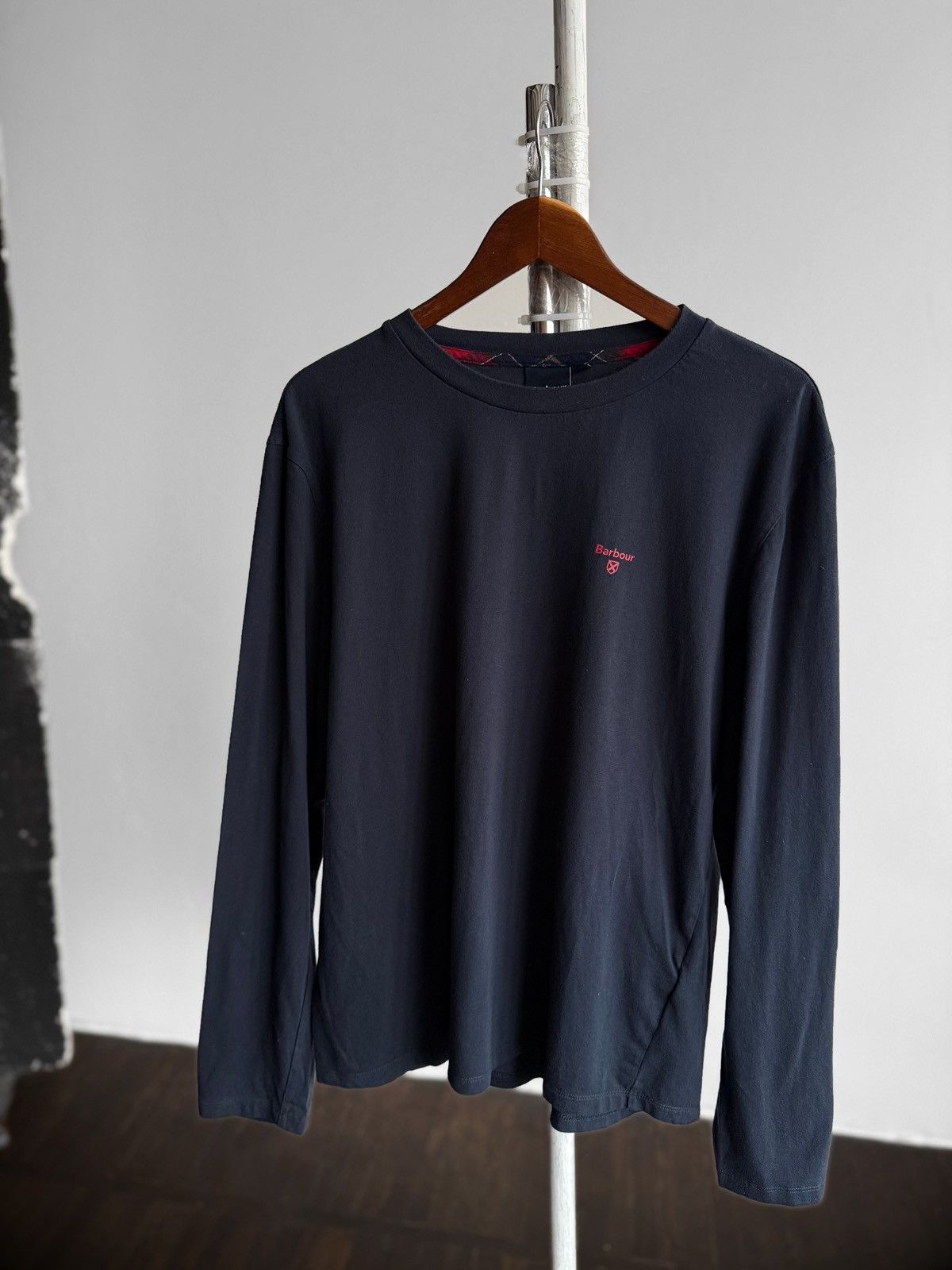 Barbour Barbour Mens Navy Blue Small Logo Long Sleeve T-Shirt Size US L / EU 52-54 / 3 - 3 Thumbnail