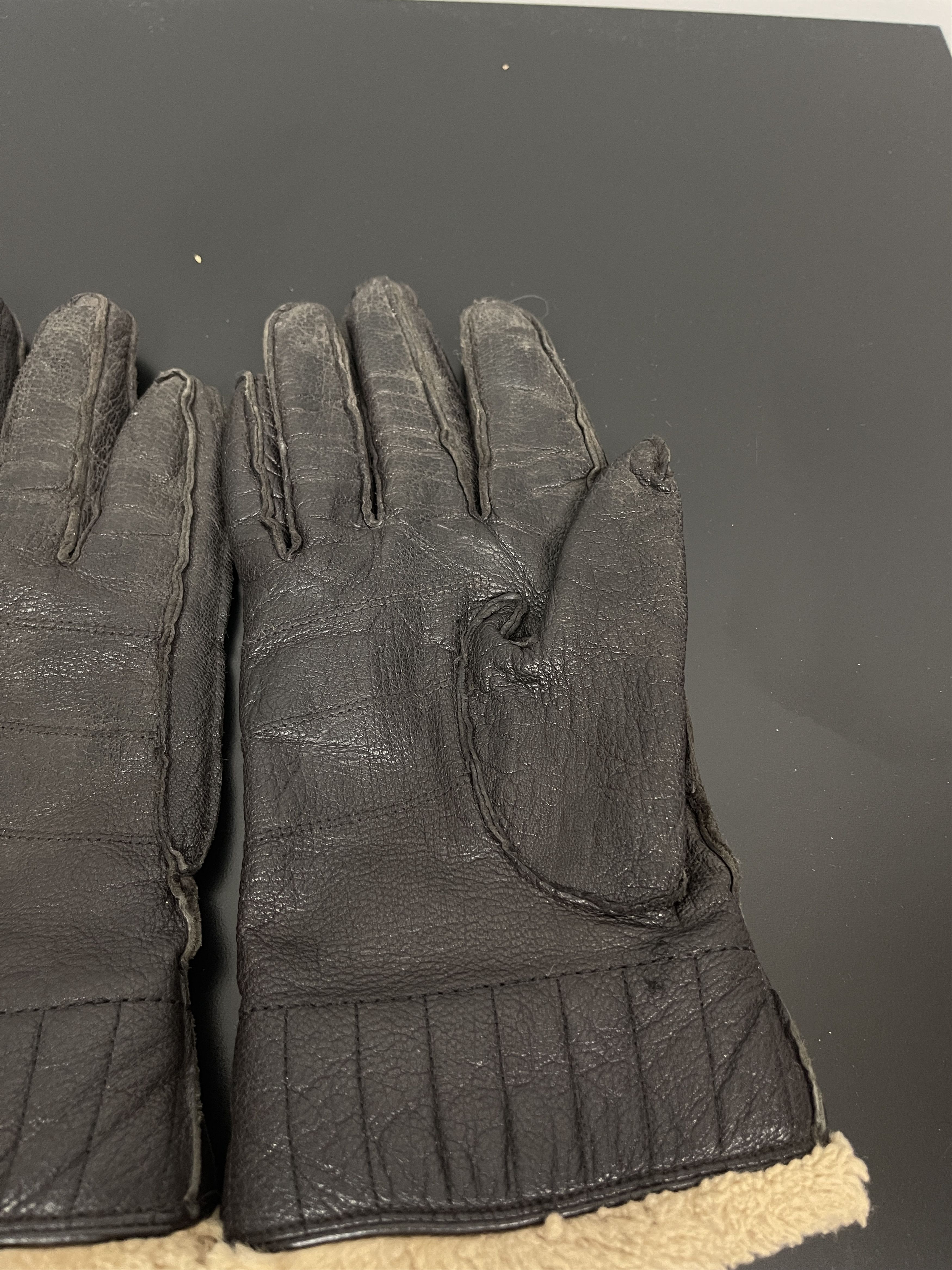 Barbour Barbour leather gloves XL black Textured Size ONE SIZE - 3 Thumbnail