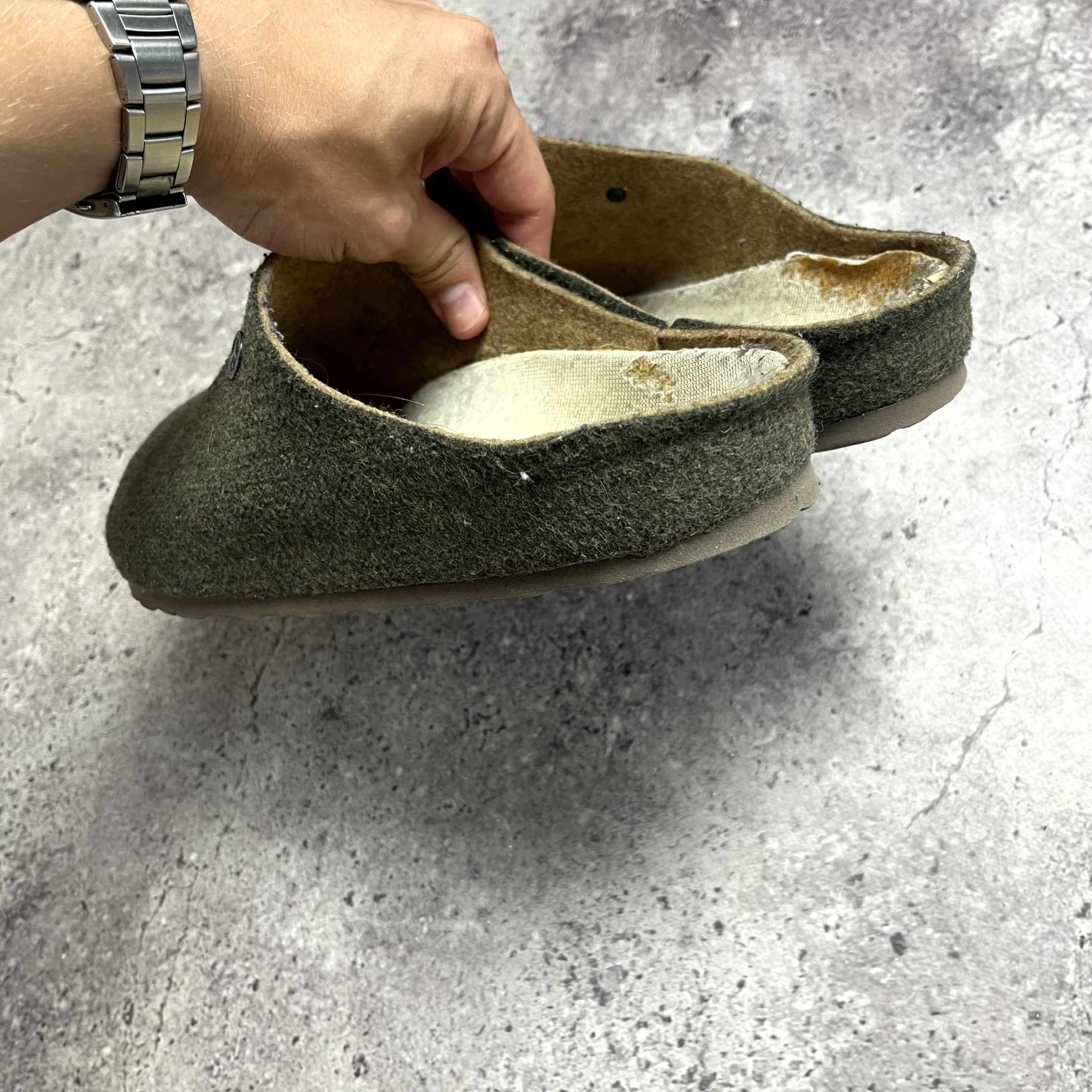 Birkenstock BIRKENSTOCK Kaprun Wool Khaki Size 41 US 7.5 Size US 8 / EU 41 - 5 Thumbnail