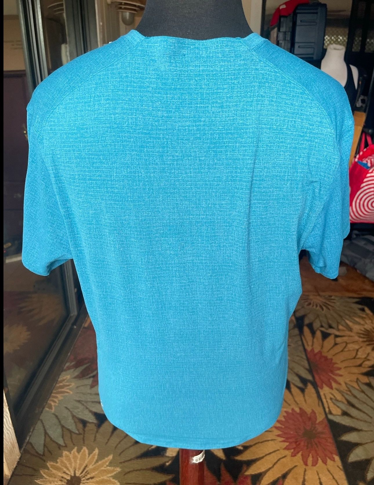Lululemon PreOwned Lululemon T-Shirt Blue Green Men's Large Activewear Size US L / EU 52-54 / 3 - 2 Thumbnail