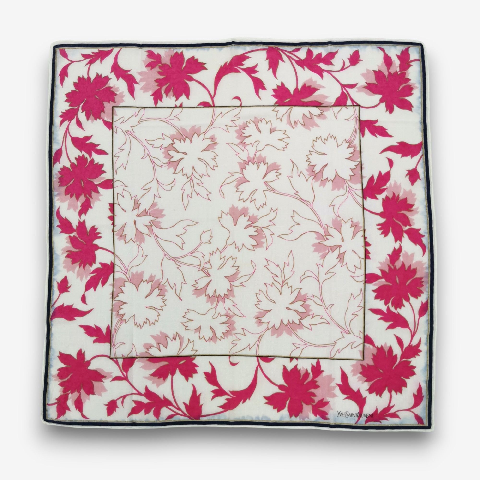 Japanese Brand Vintage Yves Saint Laurent Handkerchief Neckerchief Bandana Size ONE SIZE - 1 Thumbnail