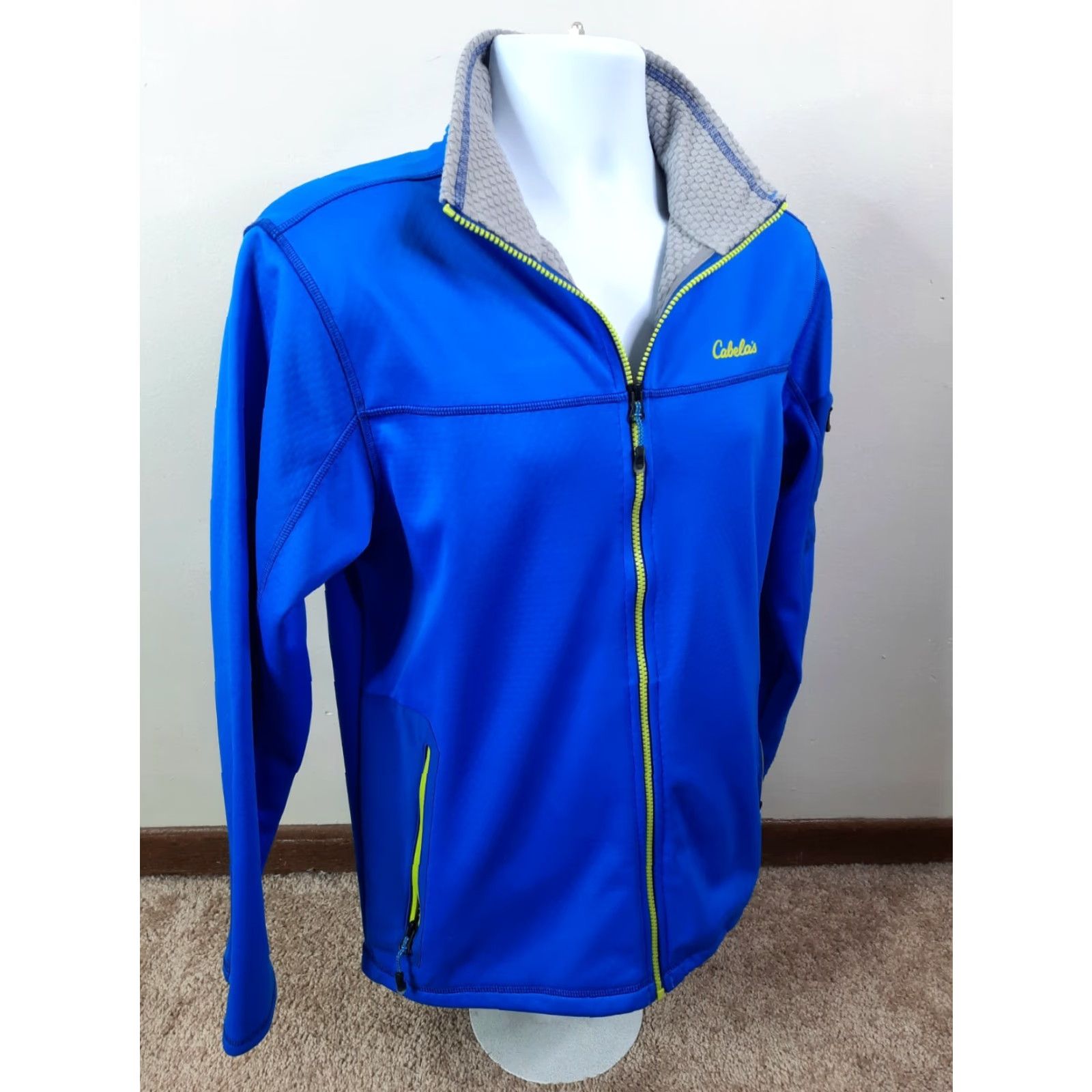 Vintage Cabela's Men’s Full Zip Blue Jacket Shirt? Size US M / EU 48-50 / 2 - 5 Thumbnail
