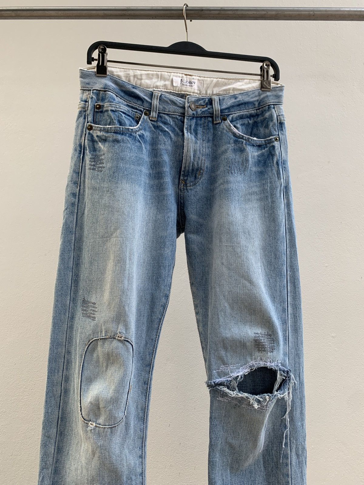 Vintage Thrashed Vintage J-honey Flared Jeans Distressed ERD Size US 32 / EU 48 - 3 Thumbnail