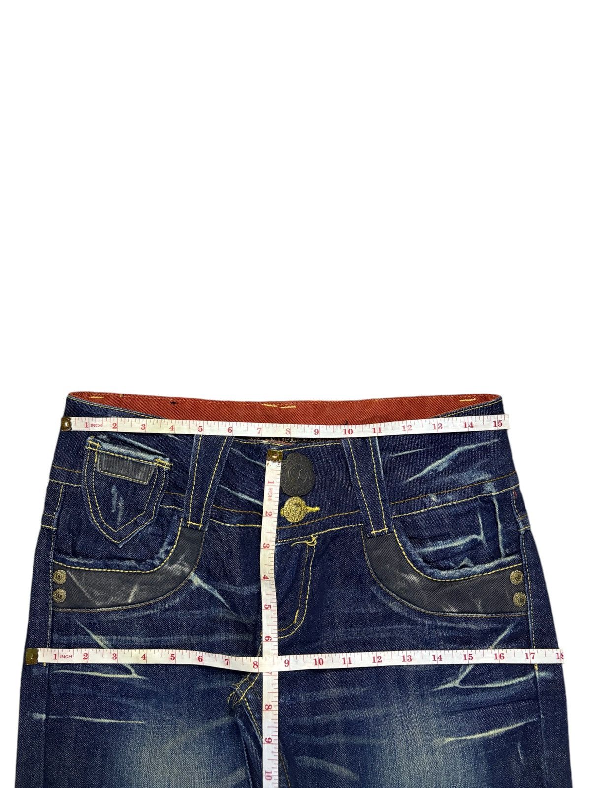 Japanese Brand Vintage Japanese Brand Mud Wash Distressed Flare Jeans Size 30" / US 8 / IT 44 - 11 Thumbnail