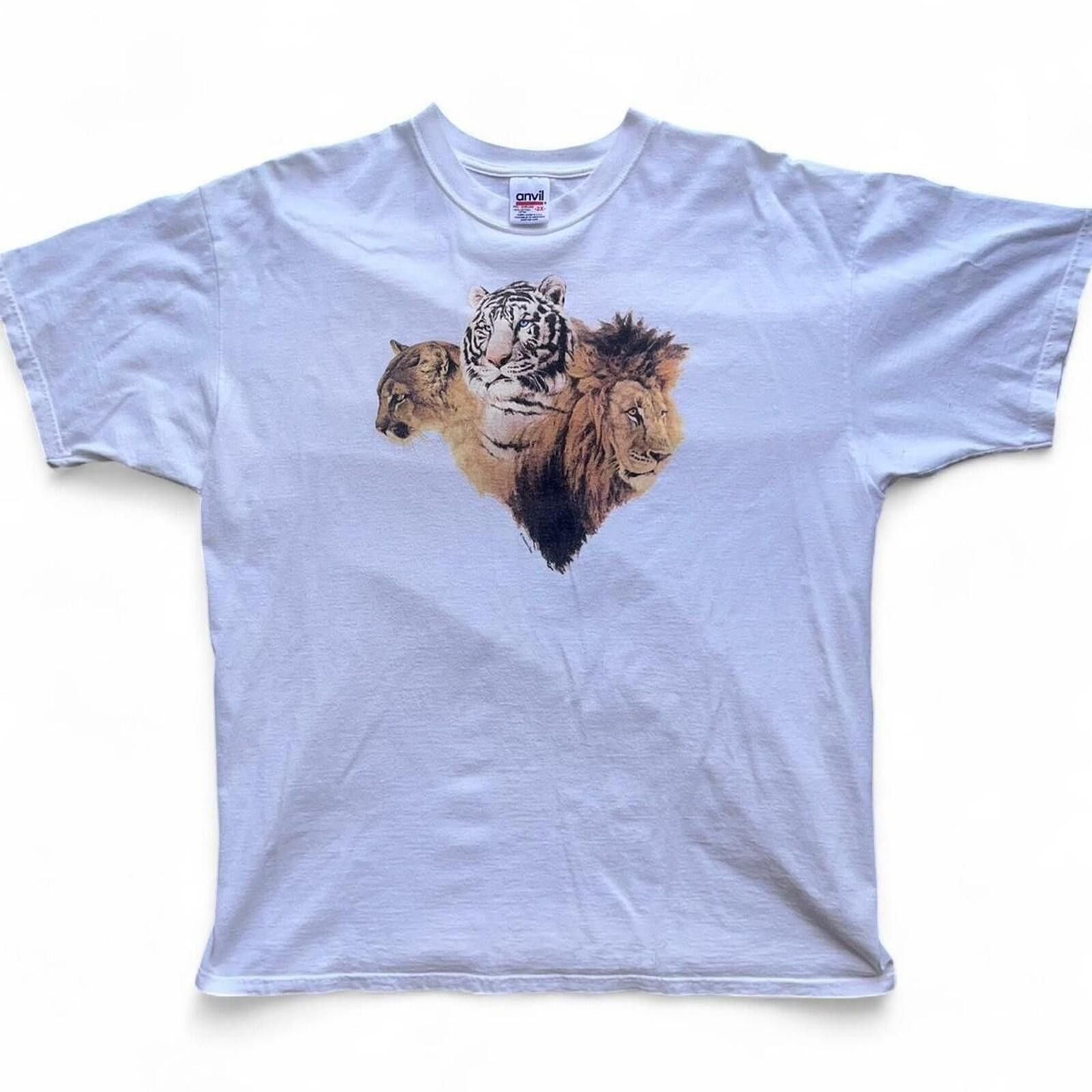 Anvil Vintage Human-i-Tees Wildlife Animal Graphic T-Shirt 2XL Size US XXL / EU 58 / 5 - 1 Thumbnail