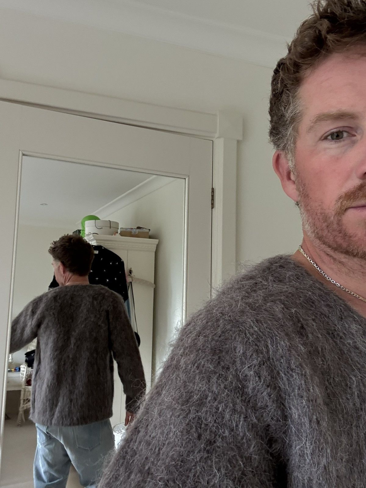 Our Legacy Grail Our Legacy mole grey mohair cardigan 44 grail Size US M / EU 48-50 / 2 - 5 Thumbnail