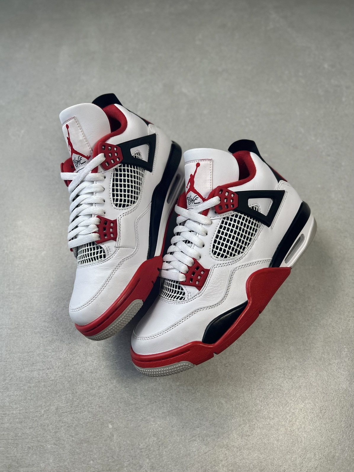 image of Jordan Nike Air Jordan 4 Retro Fire Red 2020 7 Us 40 Eu White/black/red Shoes, Men's