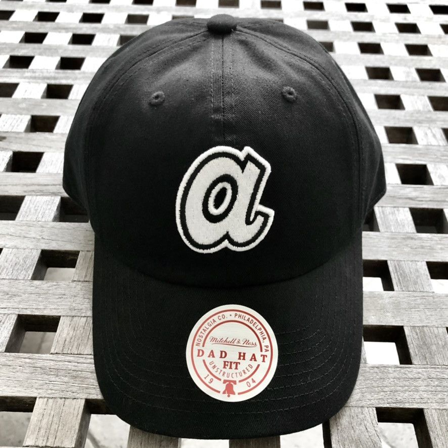 Mitchell & Ness Atlanta Braves MLB Cooperstown Monochrome Adjustable Hat Size ONE SIZE - 1 Thumbnail