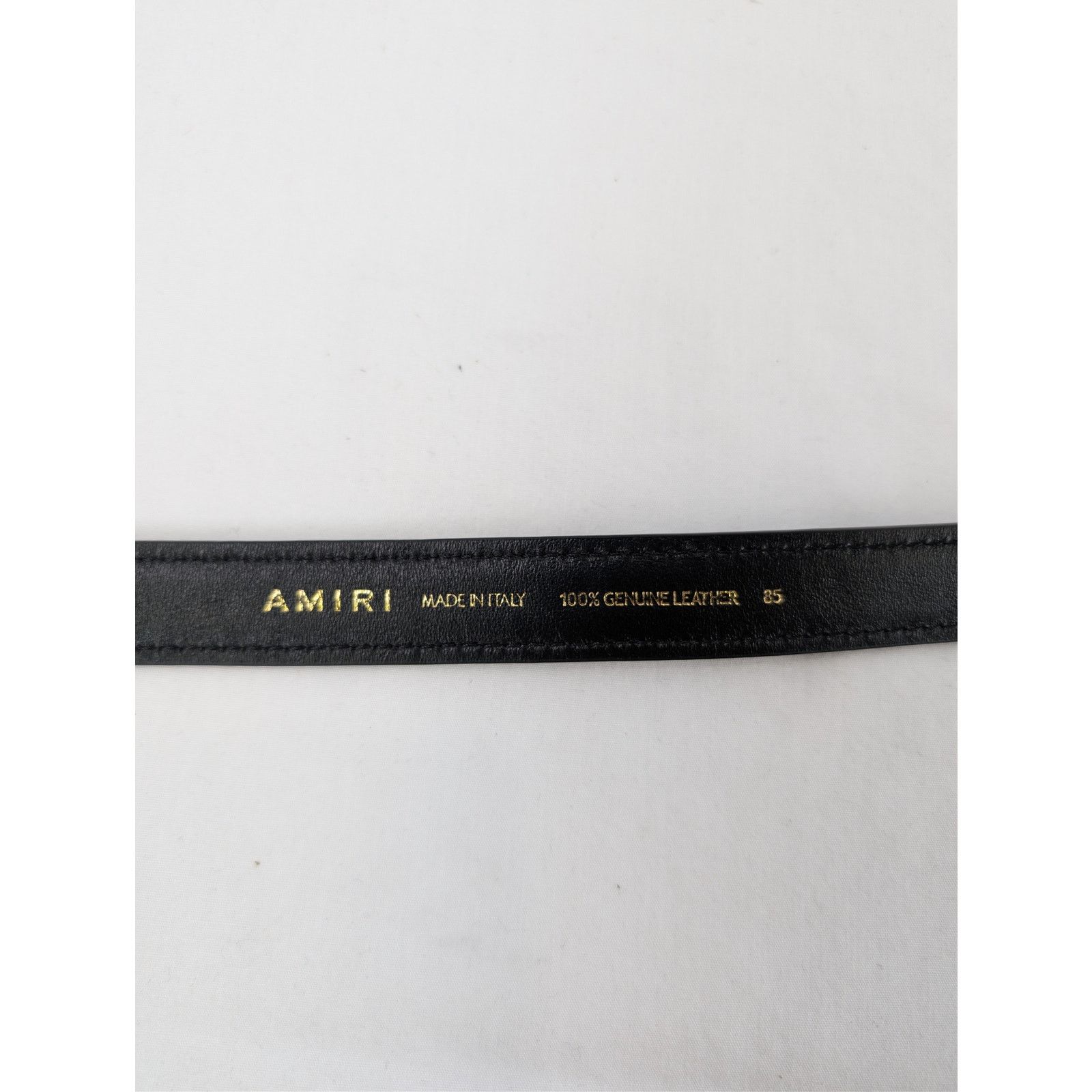 Amiri o1rshd1 Size: 85cm / MA 2 Cm Belt in Gold/Black Size 34 - 10 Thumbnail