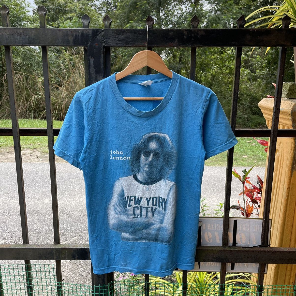 Band Tees × Vintage 🔥Vintage 90s John Lennon Distress Trash Promo Music Tee Size US S / EU 44-46 / 1 - 1 Thumbnail