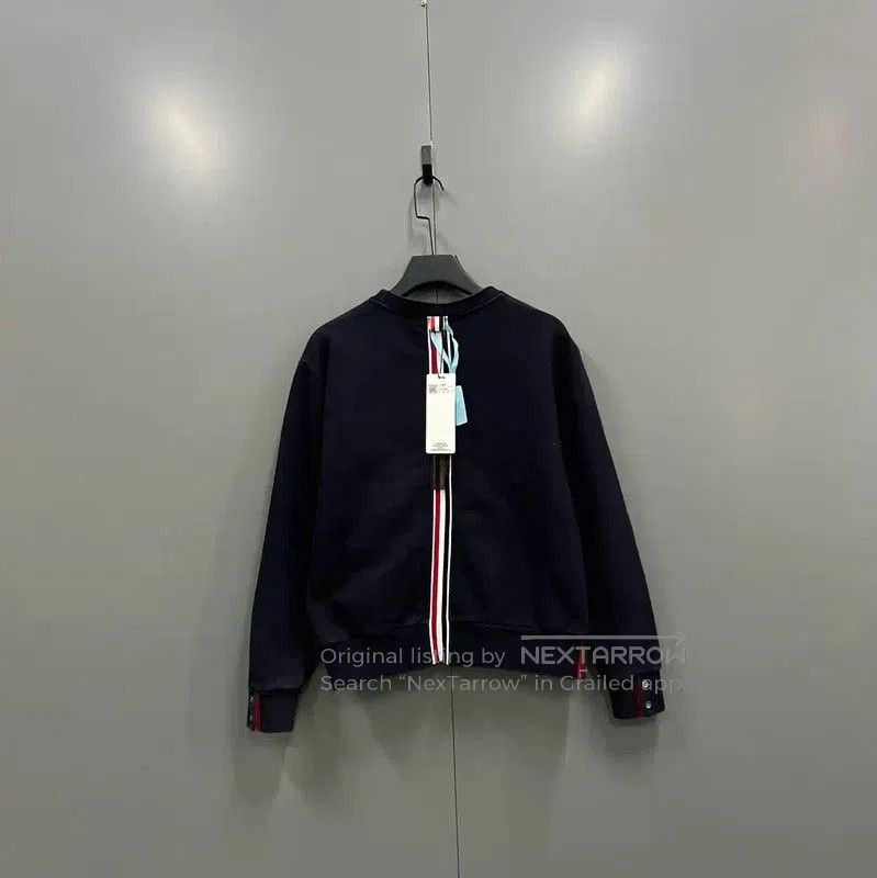 Thom Browne Thom Browne Women's Navy Long Sleeve Sweatshirt . Size XXS / US 00 / IT 34 - 2 Thumbnail