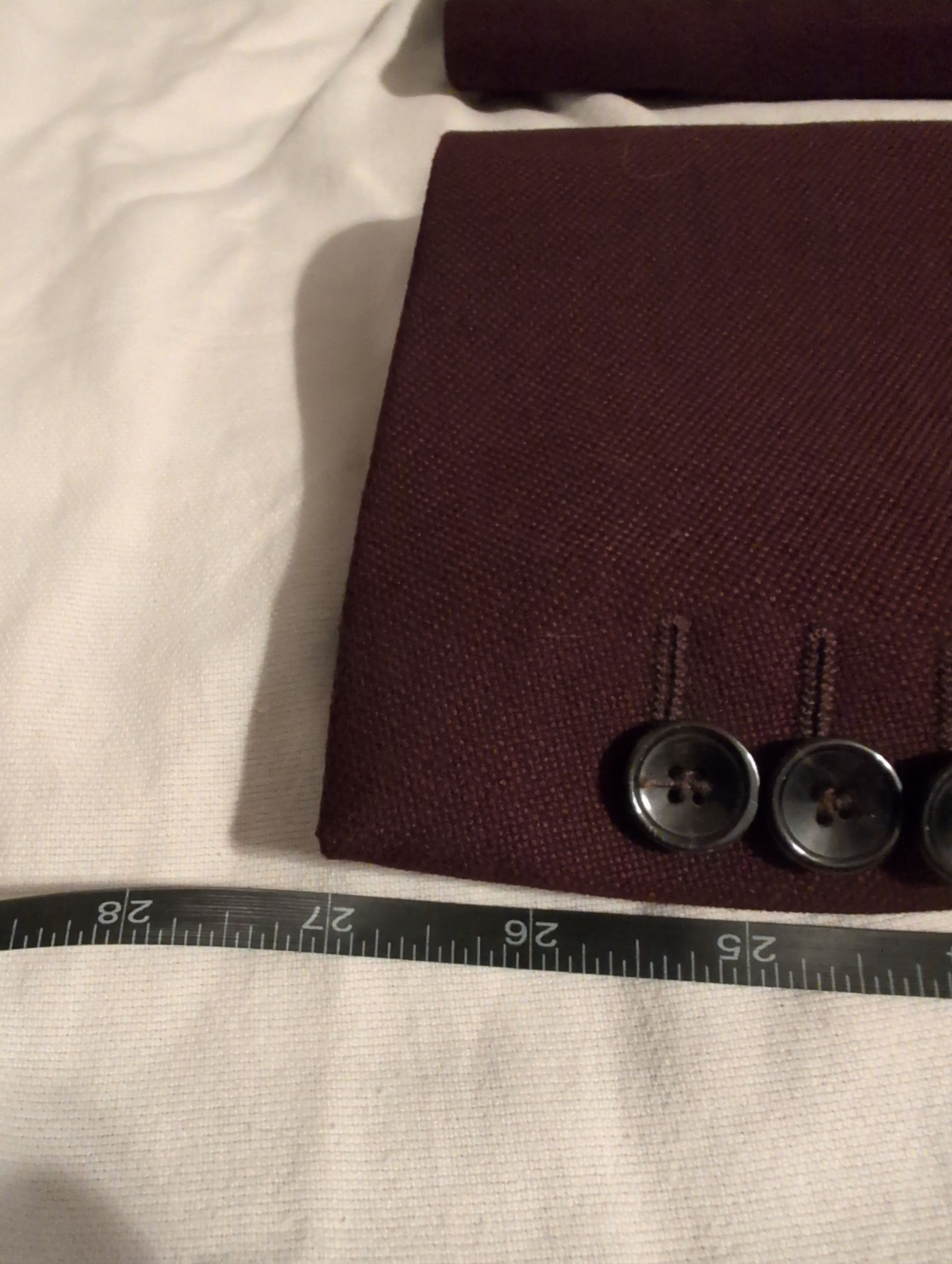 Zara Zara Men's Burgundy Blazer w/ high-IQ Cool Comfort Lining Size 42R - 5 Thumbnail