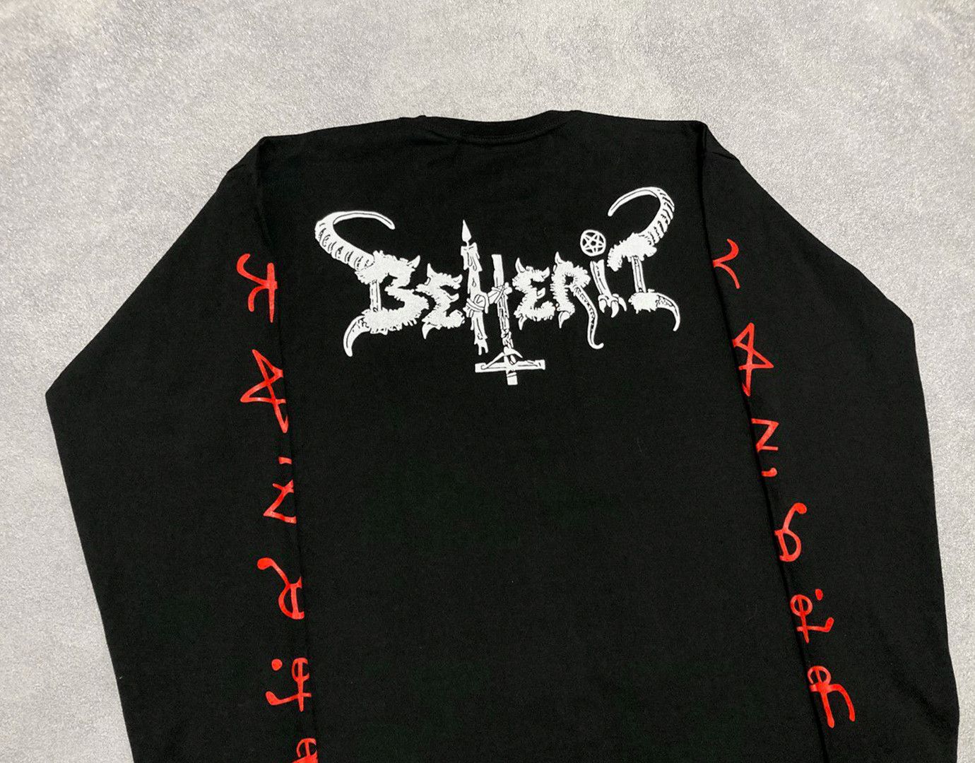 Band Tees Longsleeve Beherit - Black metal Mayhem Bathory Size US L / EU 52-54 / 3 - 5 Thumbnail
