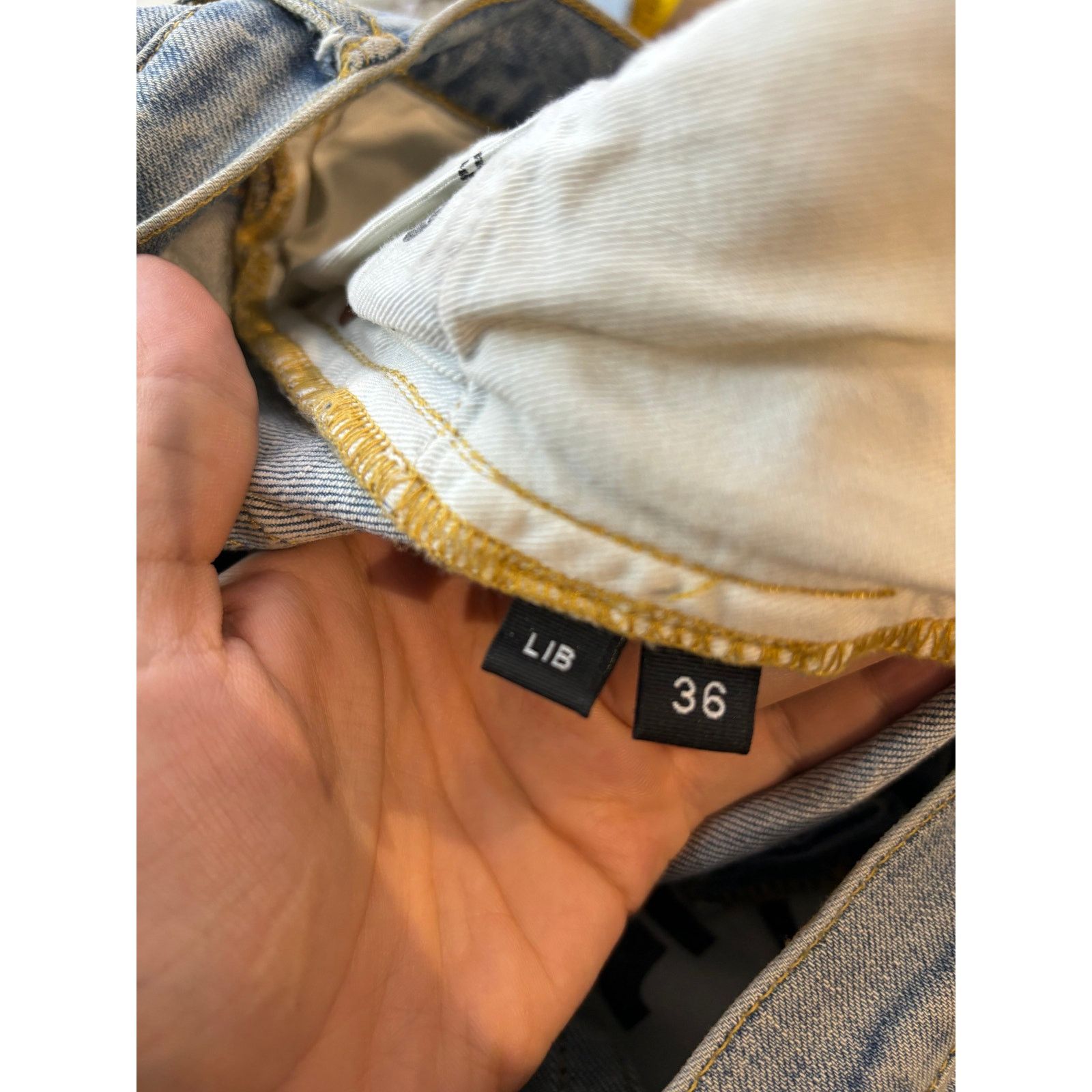 Purple Brand Purple Jeans Light Wash Blue 36 Used Size US 36 / EU 52 - 4 Thumbnail