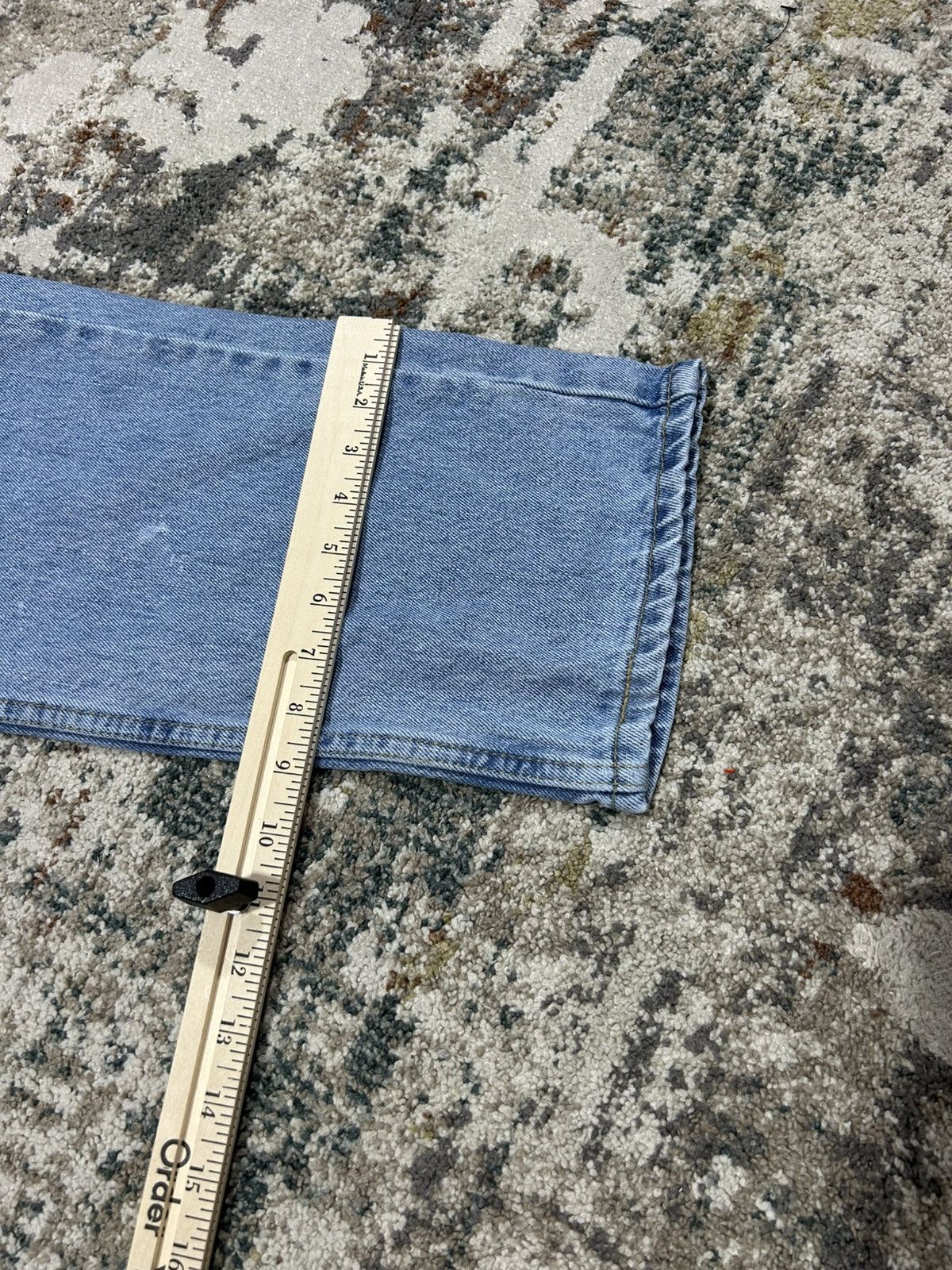 Levi's Levi’s 505 Straight Fit Paint Splatter Light Wash Jeans Size US 36 / EU 52 - 9 Thumbnail