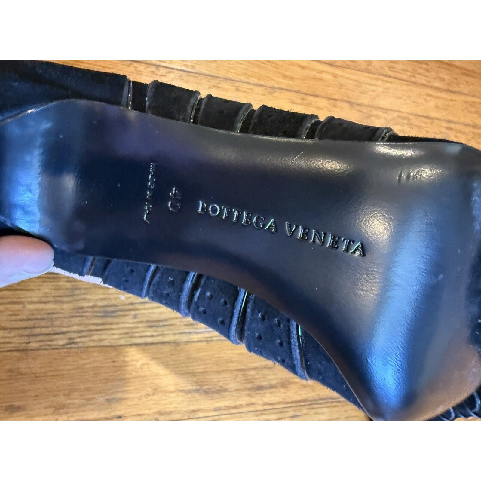 Bottega Veneta BOTTEGA VENETA Short Suede Ankle Boots 40 Black Stiletto EUC Size US 10 / IT 40 - 6 Thumbnail