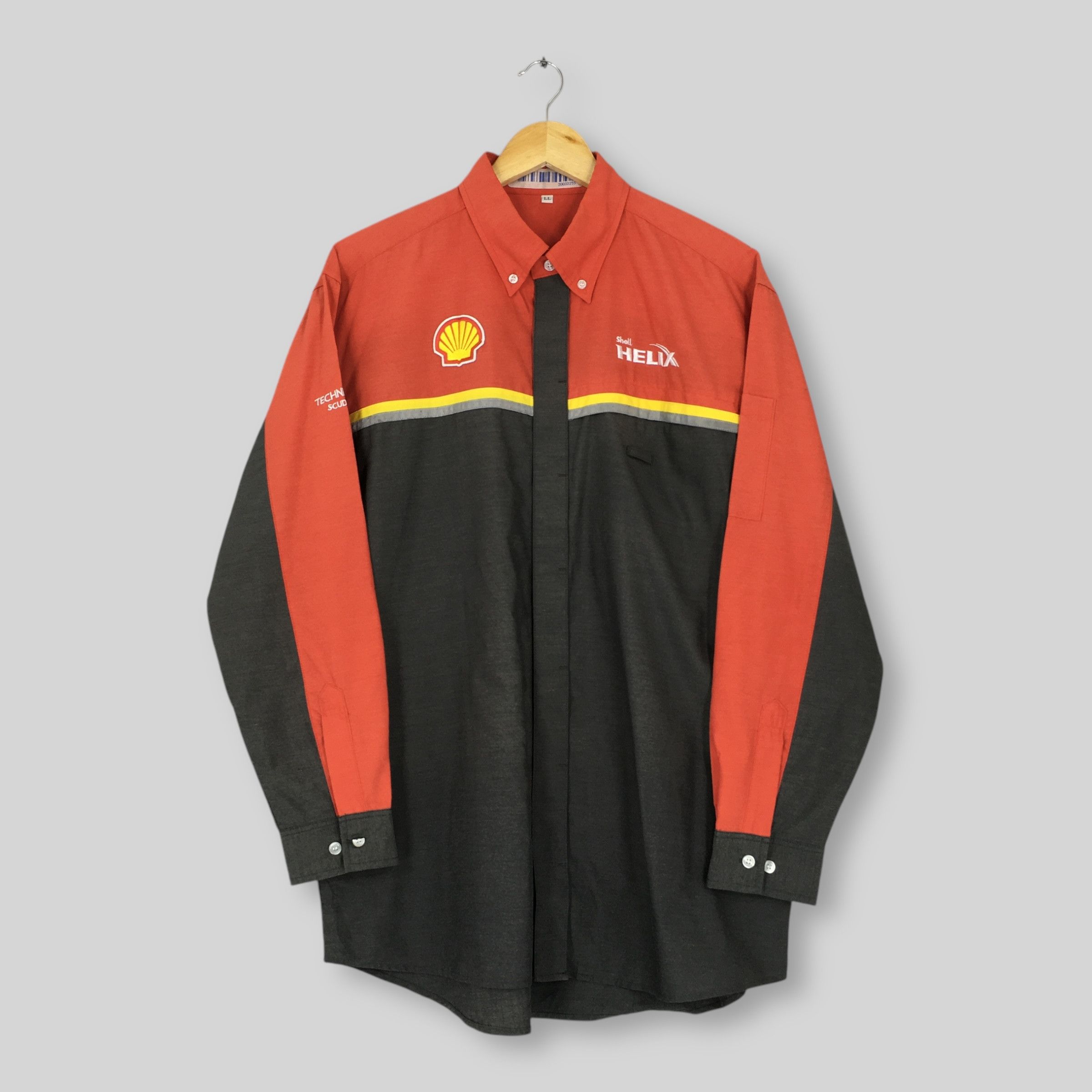 Vintage Shell Helix Workers Shirt XLarge