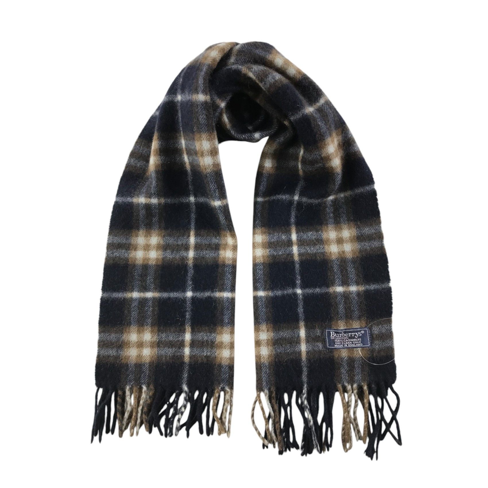 Burberry × Vintage Burberry Scarf / Muffler / Neckwear - WW2505 Size ONE SIZE - 1 Thumbnail