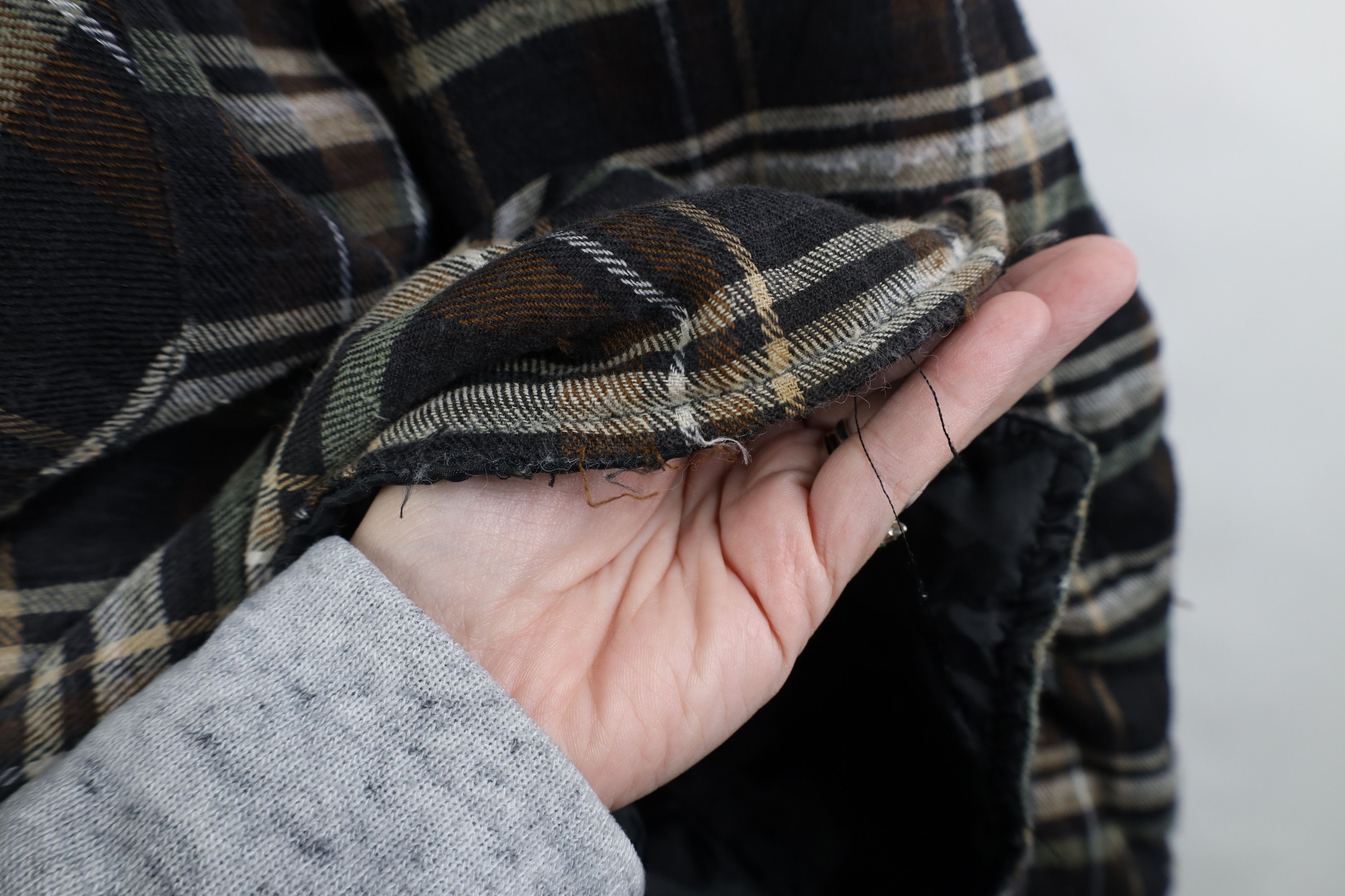 Vintage Vintage 90s Streetwear Quilted Flannel Shirt Jacket Plaid Size US XL / EU 56 / 4 - 5 Thumbnail