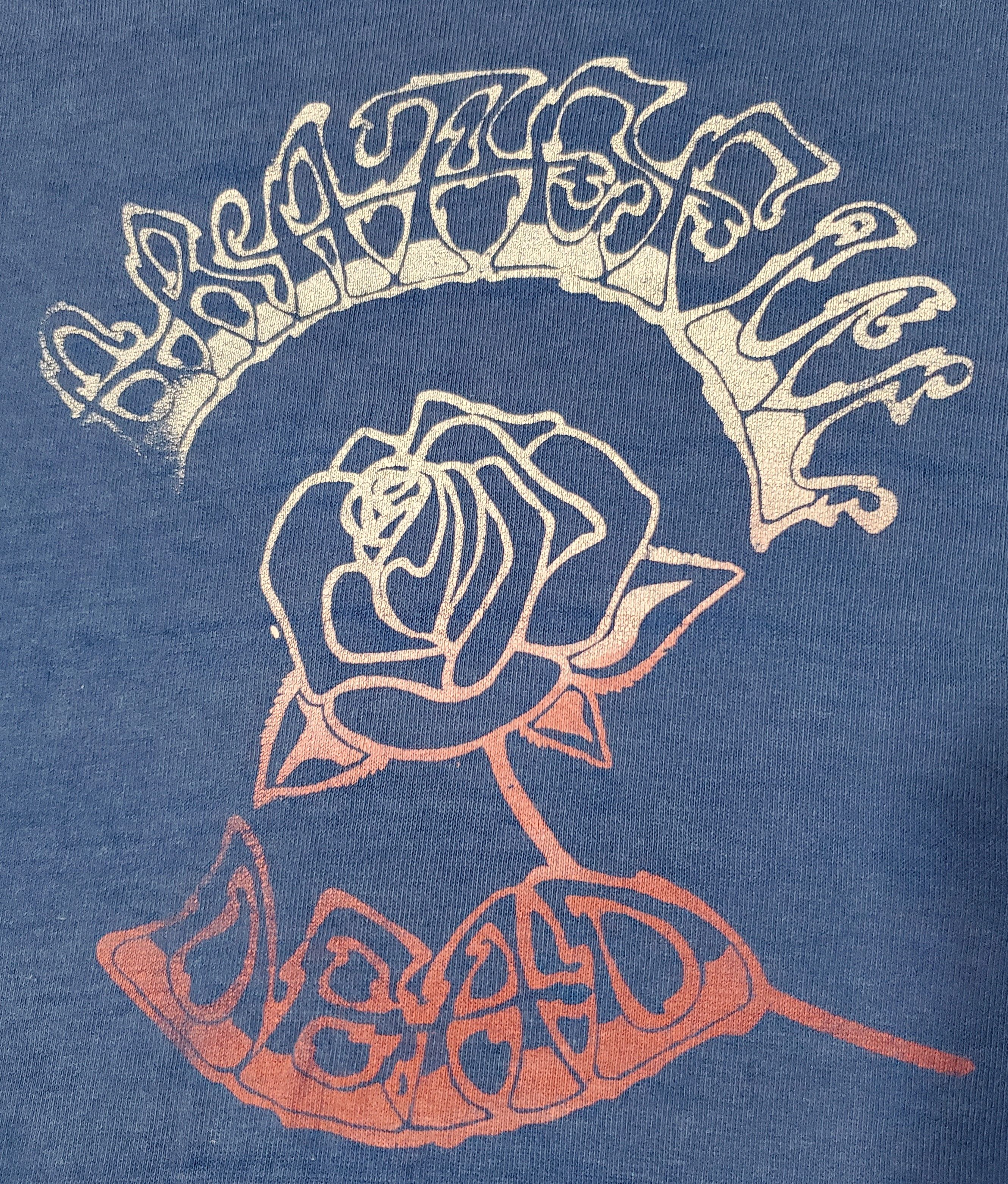 Band Tees × Grateful Dead × Vintage Vintage greatful dead 70s/80s rose and thorn jerry garcia Size US M / EU 48-50 / 2 - 2 Thumbnail