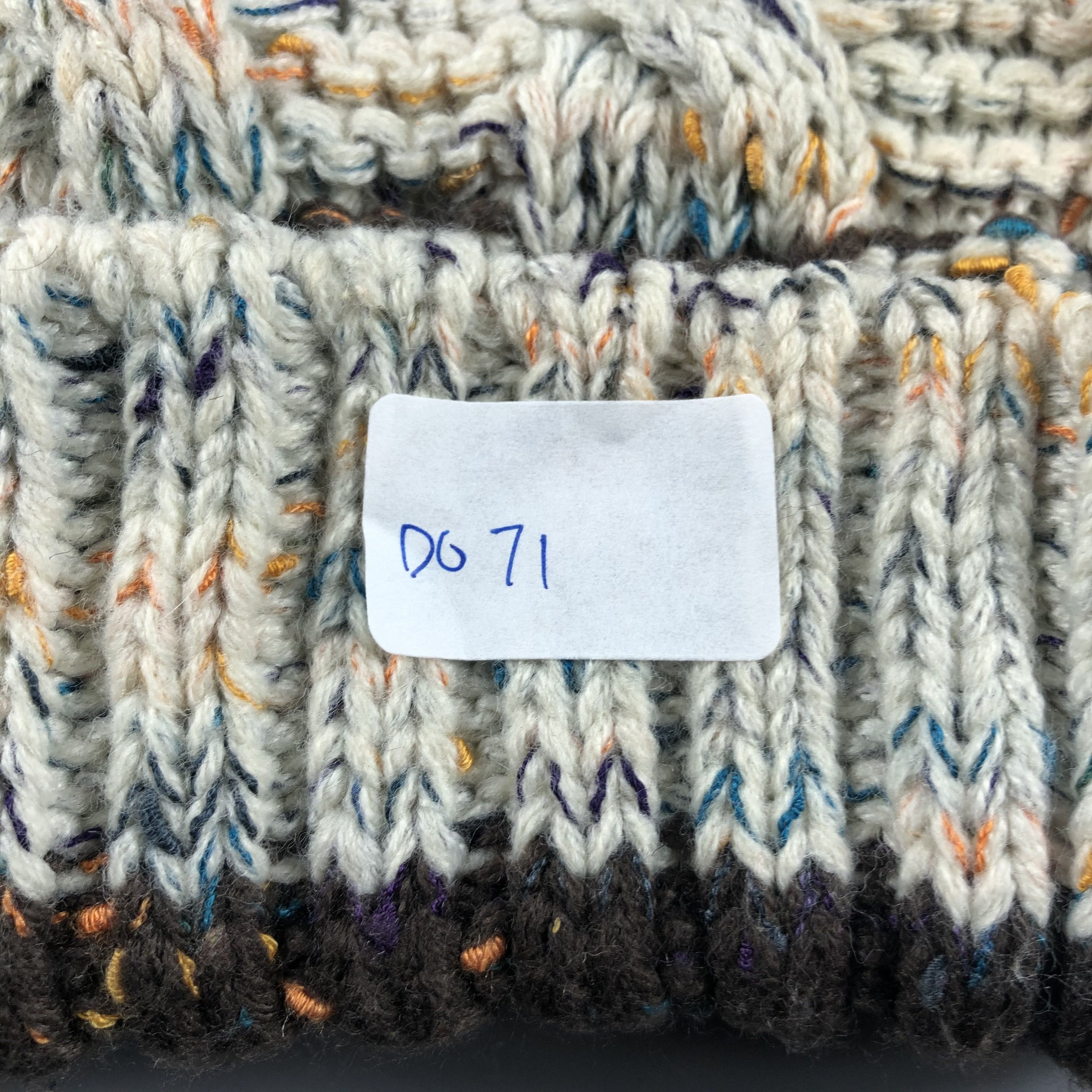 Japanese Brand × Vintage Cable Knit Stripe Beanie Snow Hat Snow Cap -D071 Size ONE SIZE - 5 Thumbnail