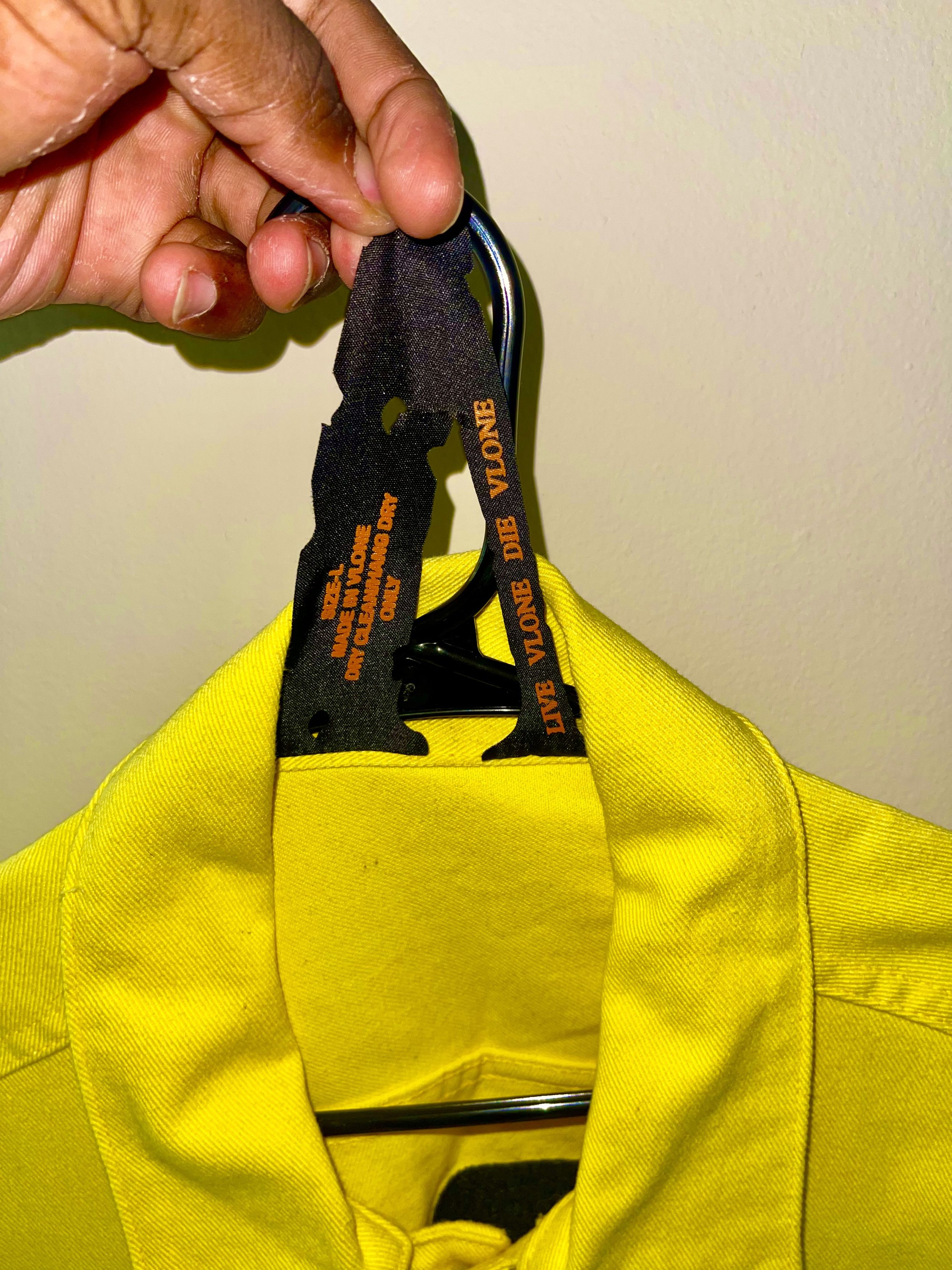 Vlone Yellow VLONE Denim Jacket Size L (BRAND NEW) Size US L / EU 52-54 / 3 - 5 Thumbnail