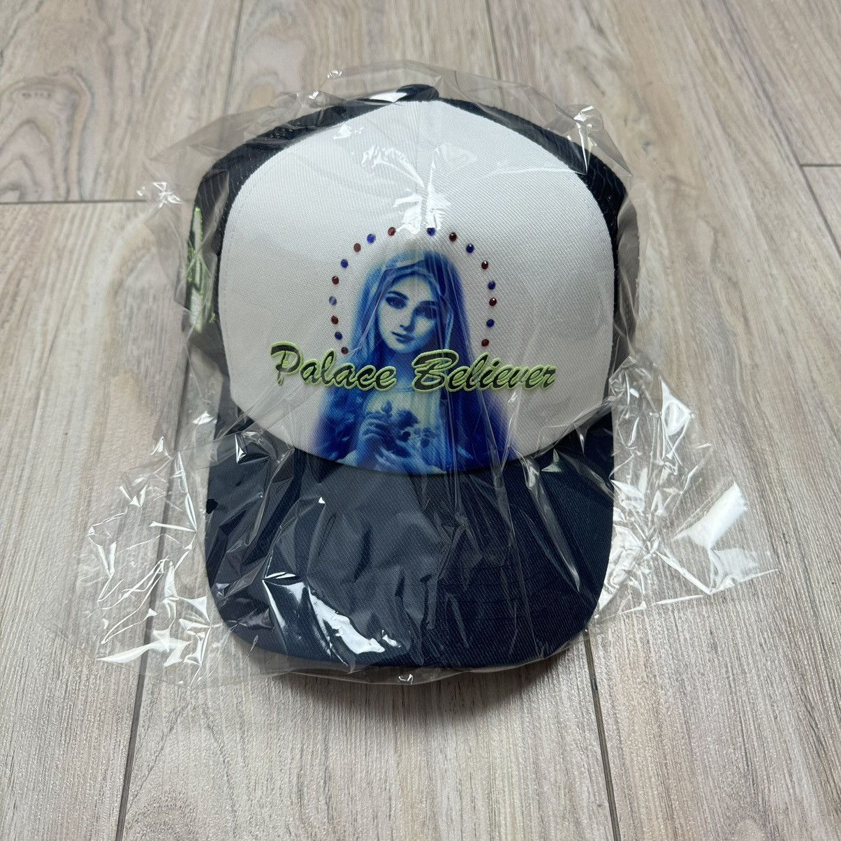 Palace Palace 1 Truth Trucker Mesh Hat White/Navy Deadstock DS Size ONE SIZE - 6 Thumbnail