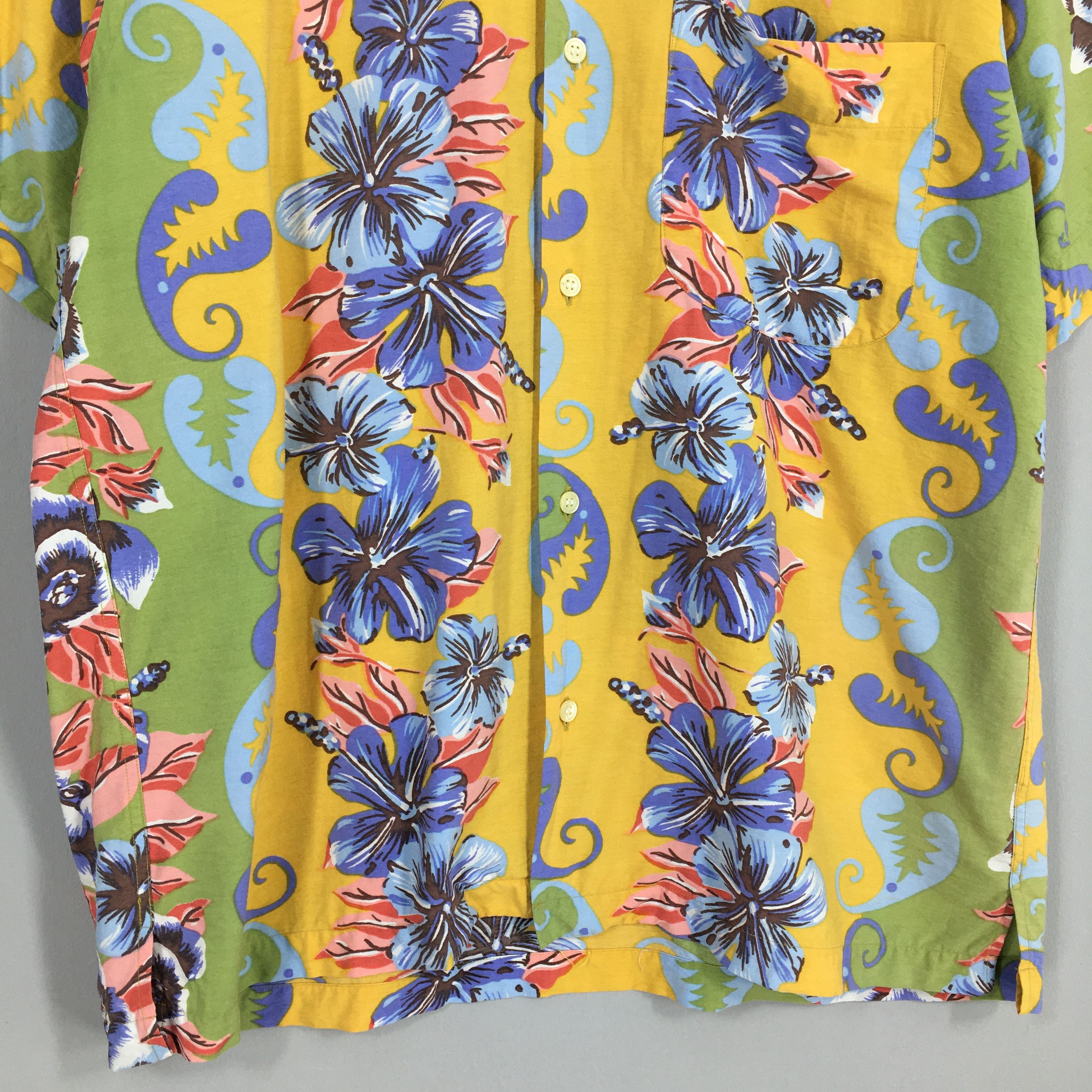 Vintage Vintage Flower Hibiscus Hawaiian Aloha Wear Shirt Medium Size US M / EU 48-50 / 2 - 4 Thumbnail