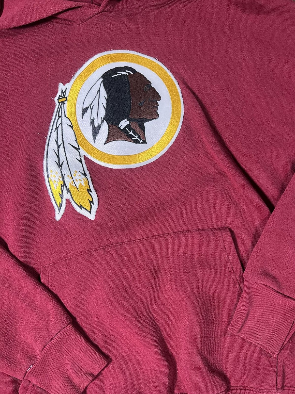 NFL Vintage 90’s Faded Washington Commanders NFL Patched Hoodie Size US M / EU 48-50 / 2 - 2 Thumbnail