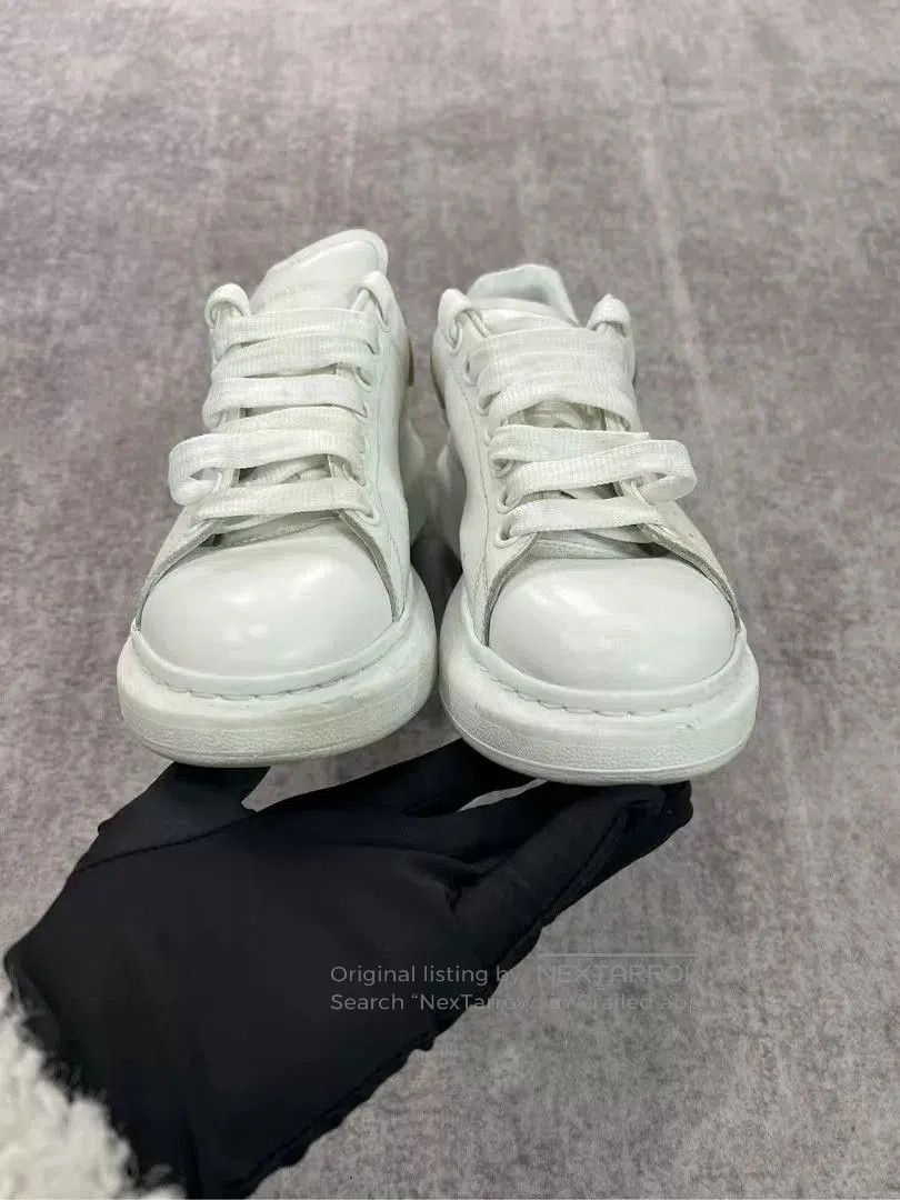 Alexander McQueen Alexander McQueen Laser Logo White Sneakers. Size US 7.5 / IT 37.5 - 3 Thumbnail