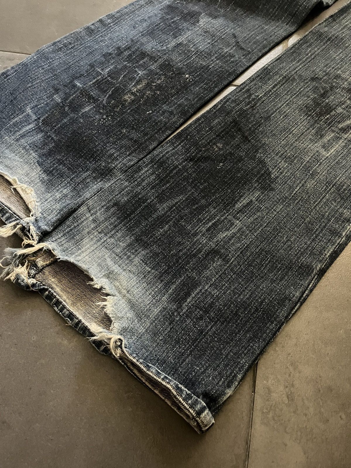 Hysteric Glamour × If Six Was Nine × semanticdesign Semantic Design Crocodile Waxed Jeans Size US 33 - 6 Thumbnail