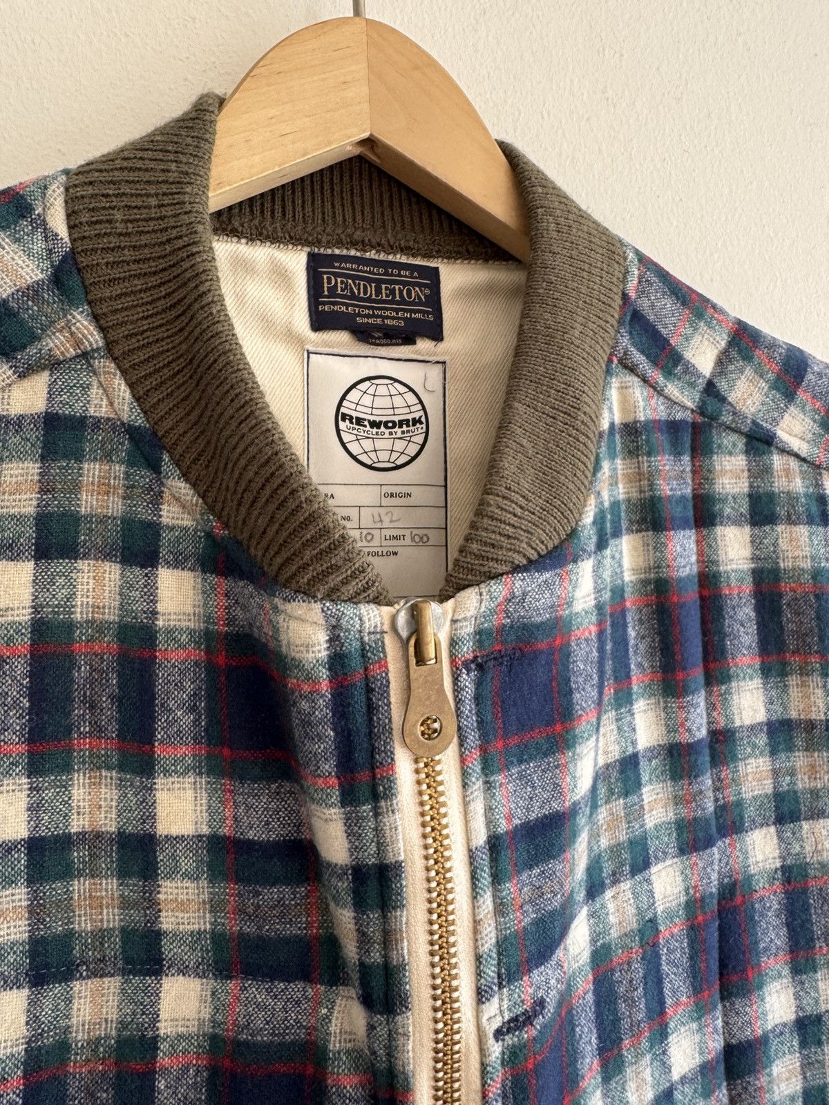 BRUT Archive Brut Archives Rework x Pendleton Upcycled Wool Zip Vest Size US L / EU 52-54 / 3 - 3 Thumbnail