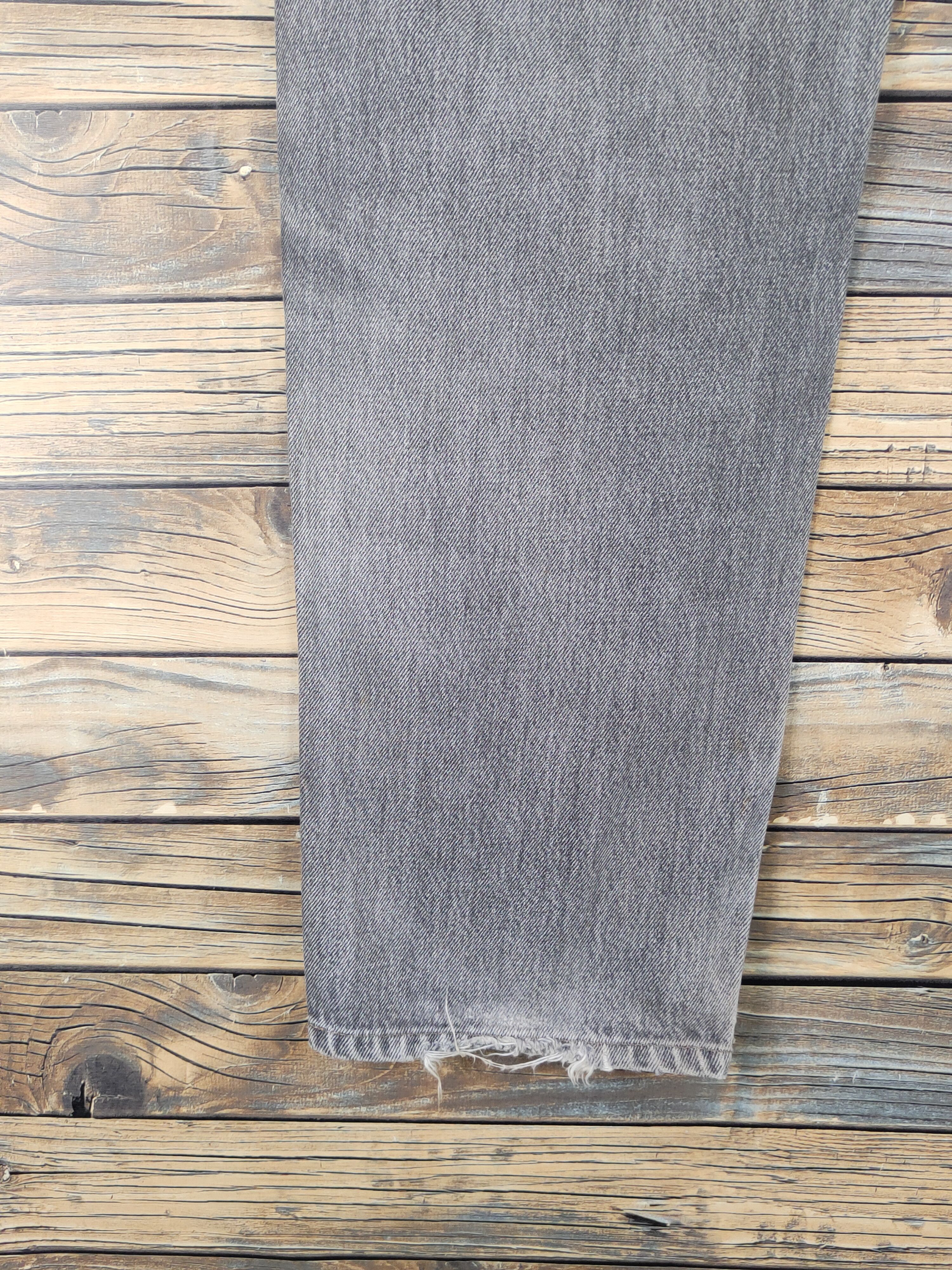 Vintage Bobson-Pro Black Distressed Ripped denim Jeans #W1564 Size US 33 - 9 Thumbnail