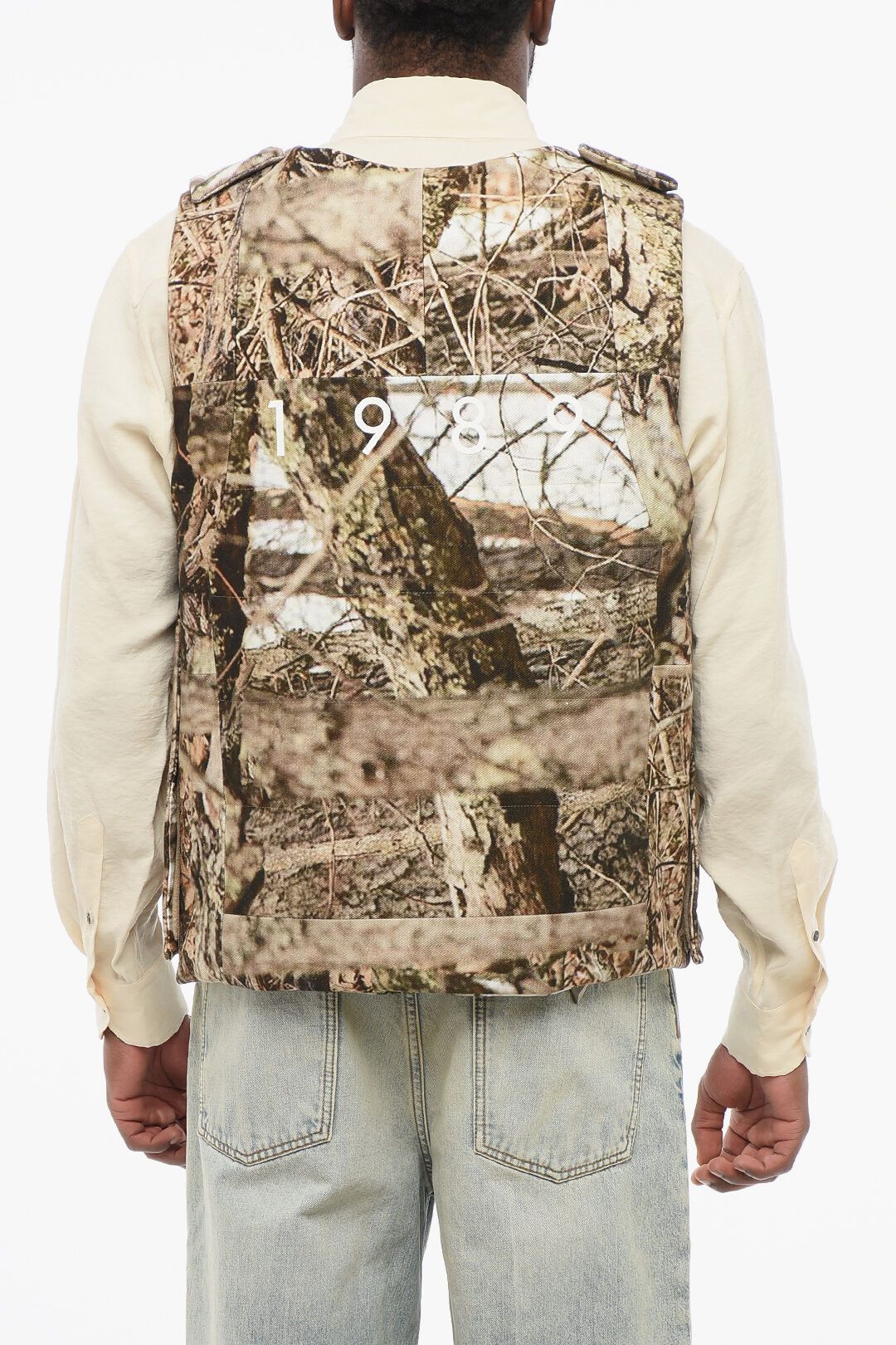 1989 STUDIO og1mm0725 Printed Cotton Camouflage Padded Vest in Brown Size US L / EU 52-54 / 3 - 2 Thumbnail