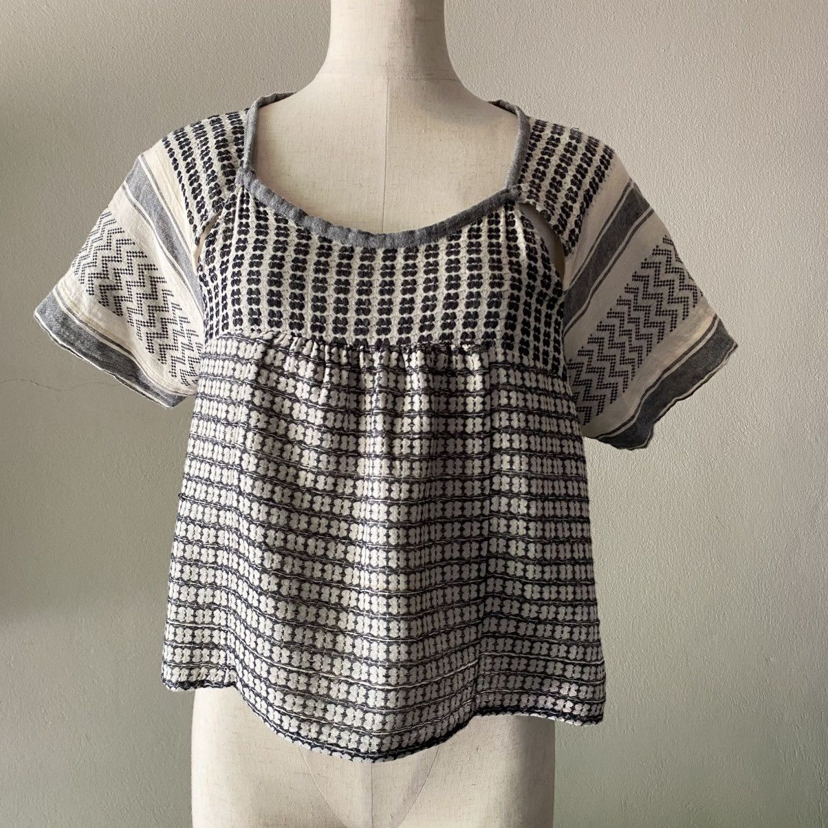 Designer ÉTOILE ISABEL MARANT Boho Woven Crop Top Size S / US 4 / IT 40 - 14 Thumbnail