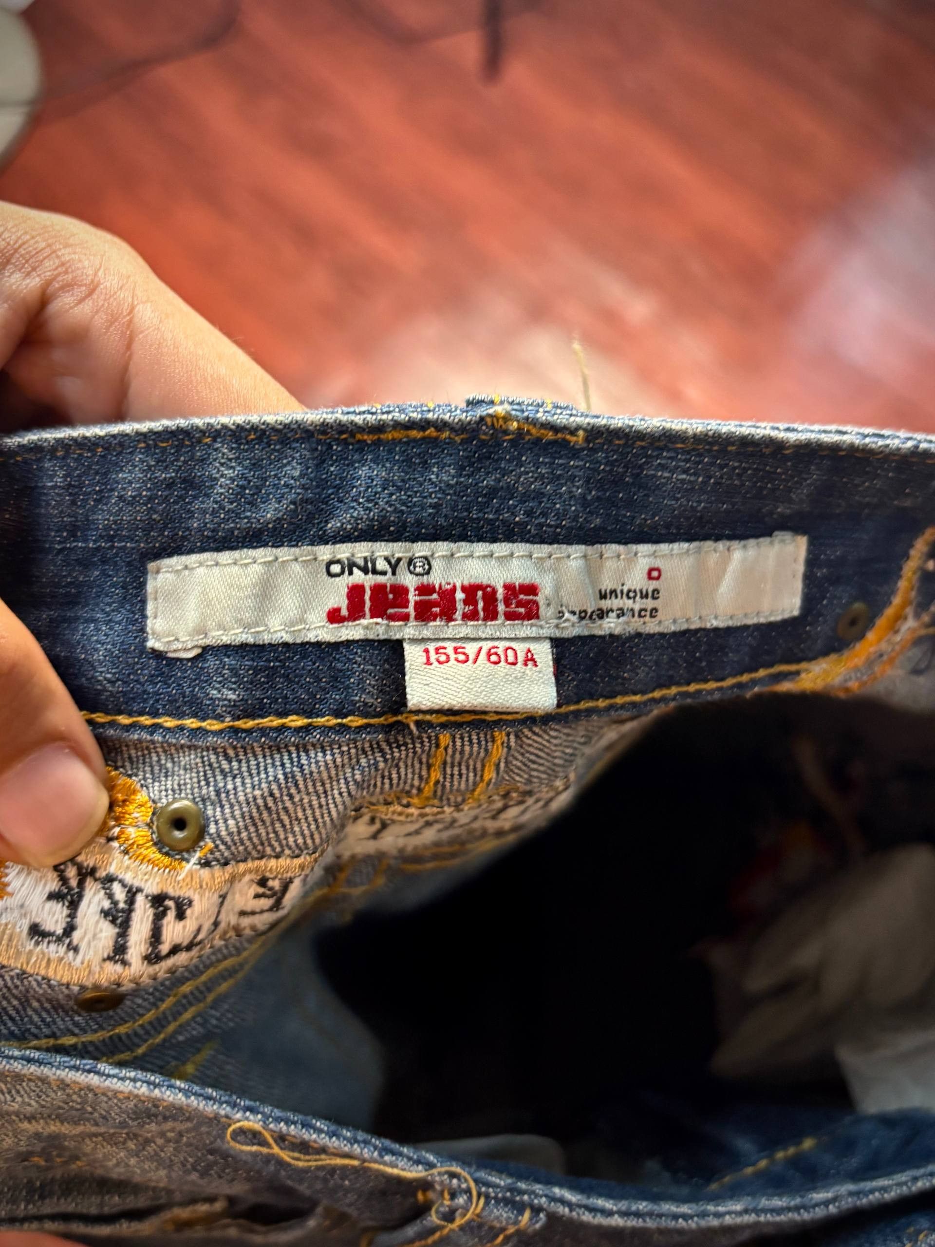 Avirex × Ed Hardy Vintage Y2K Ed Hardy Style Pants Rose Back Hit Flare Denim Size 28" / US 6 / IT 42 - 5 Thumbnail