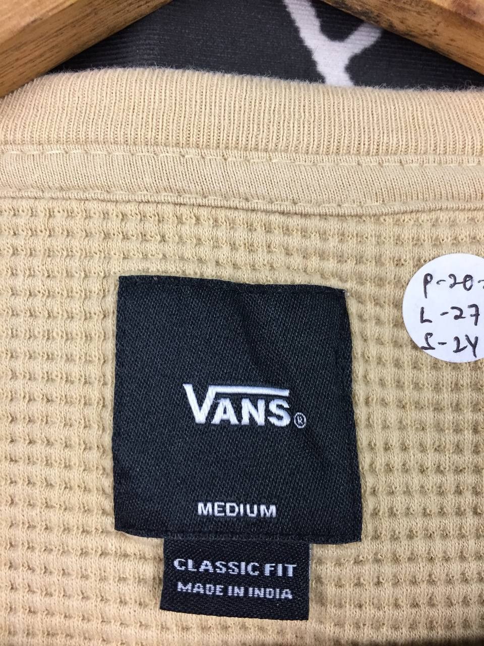 Vans Vans Off The Wall Waffle Knit Classic Fit Long Sleeve Tee Size US M / EU 48-50 / 2 - 8 Thumbnail
