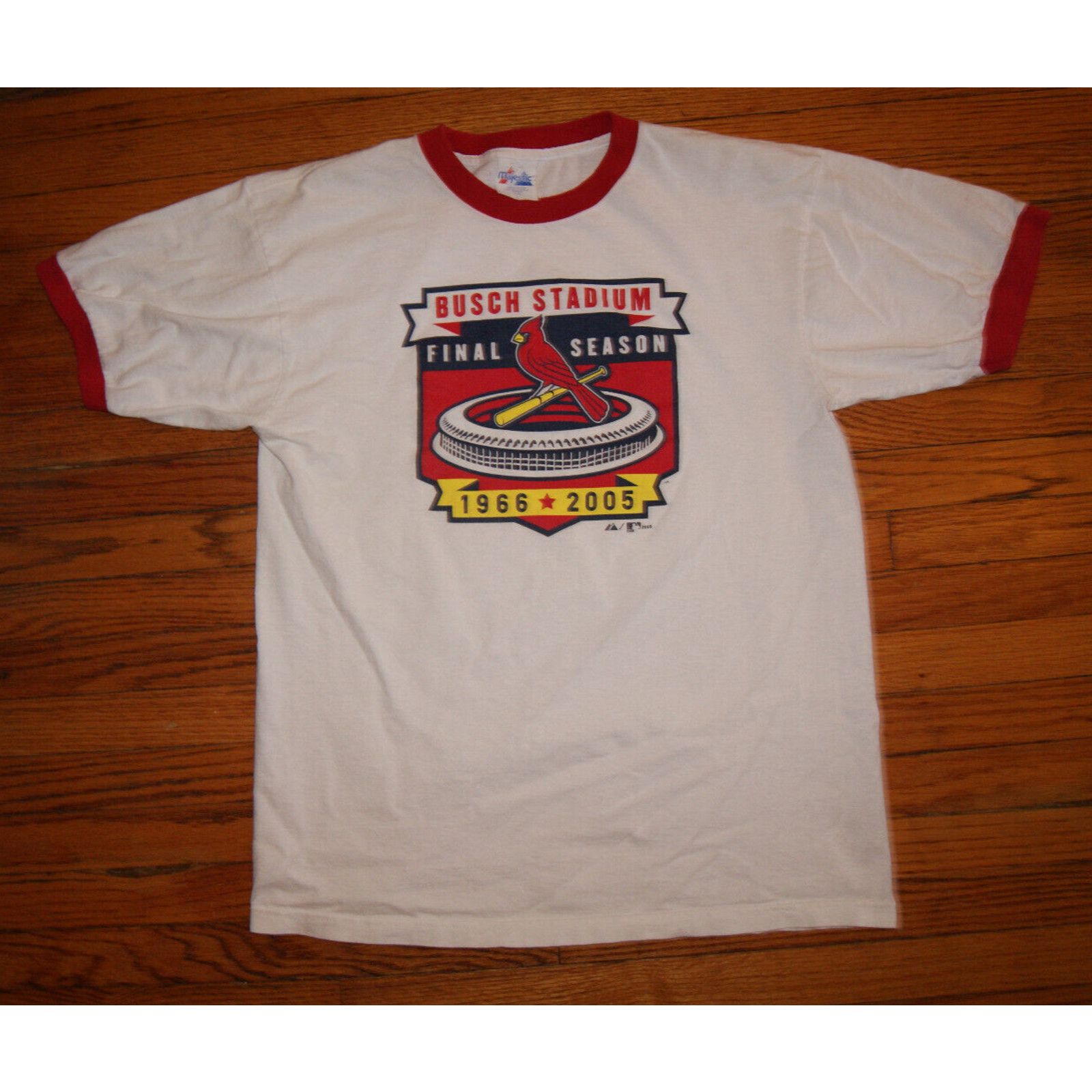 Majestic St Louis Cardinals 2005 Busch Stadium L TShirt Majestic USA Size US L / EU 52-54 / 3 - 3 Thumbnail