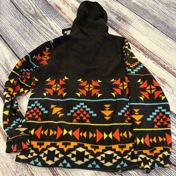 Other Massive Outdoor Geometric Multicolor Print Fleece Black Hood Size US S / EU 44-46 / 1 - 2 Thumbnail